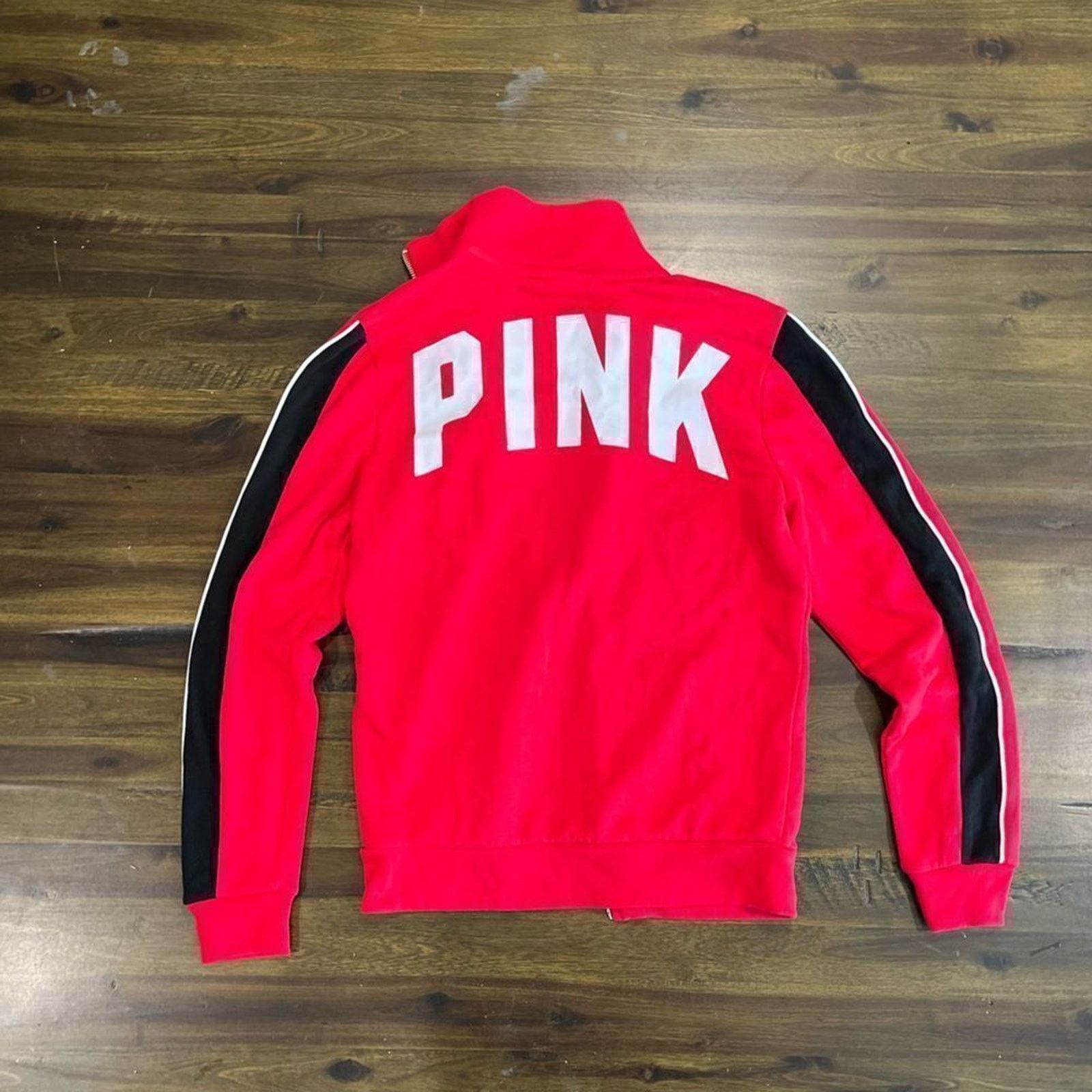 Vintage NWOT PINK Victoria’s Secret Full Zip Track Jacket Size US S / EU 44-46 / 1 - 6 Thumbnail