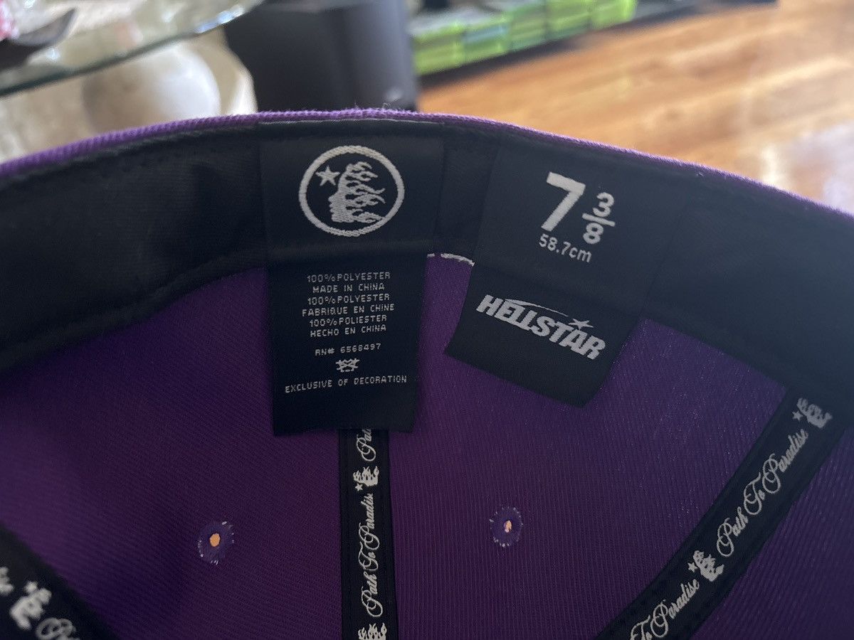 HELLSTAR Hellstar Purple Fitted Hat 7 3/8 Size ONE SIZE - 5 Thumbnail