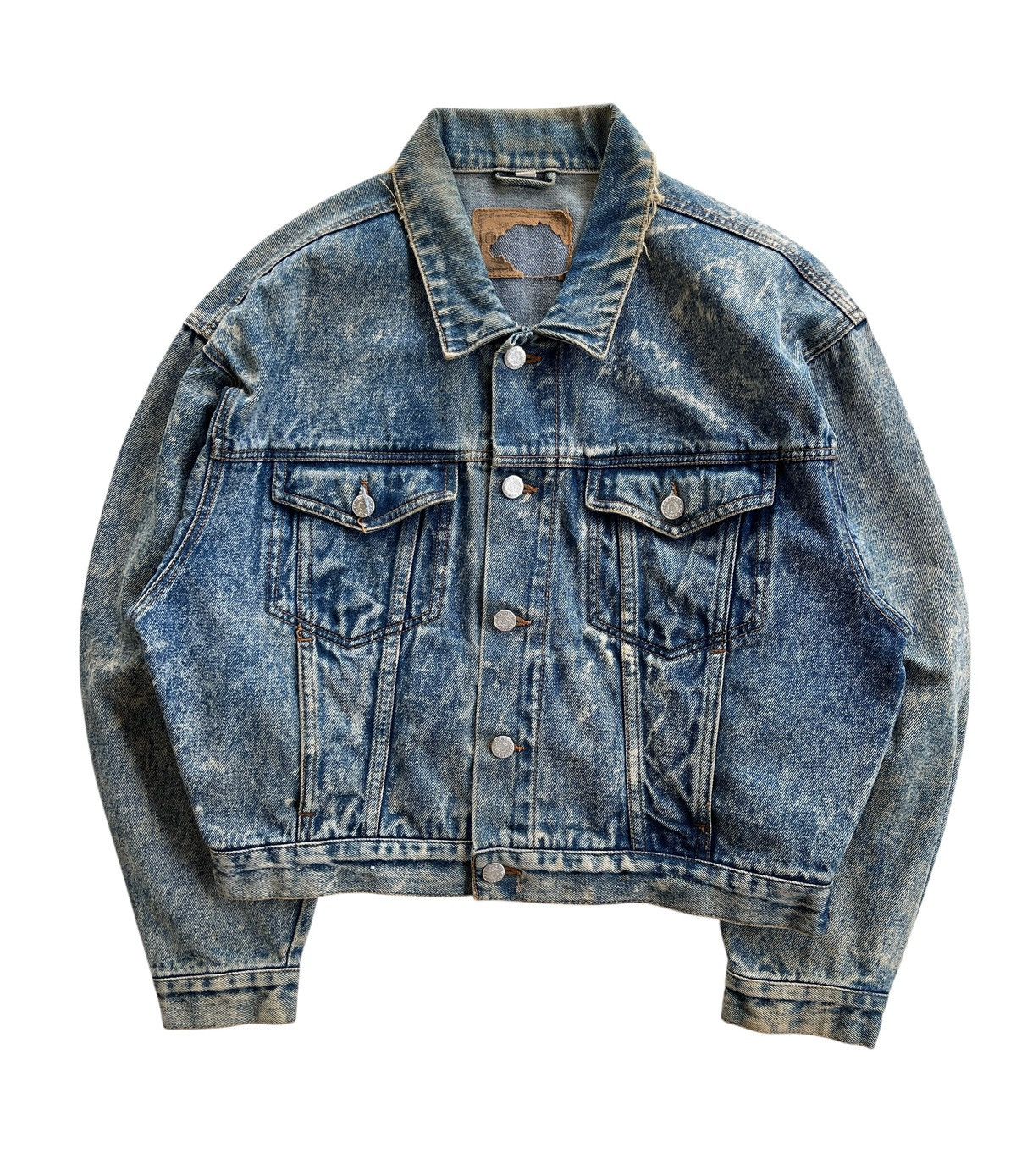 Japanese Brand Vintage Acid Wash Denim Jacket Size US M / EU 48-50 / 2 - 1 Thumbnail