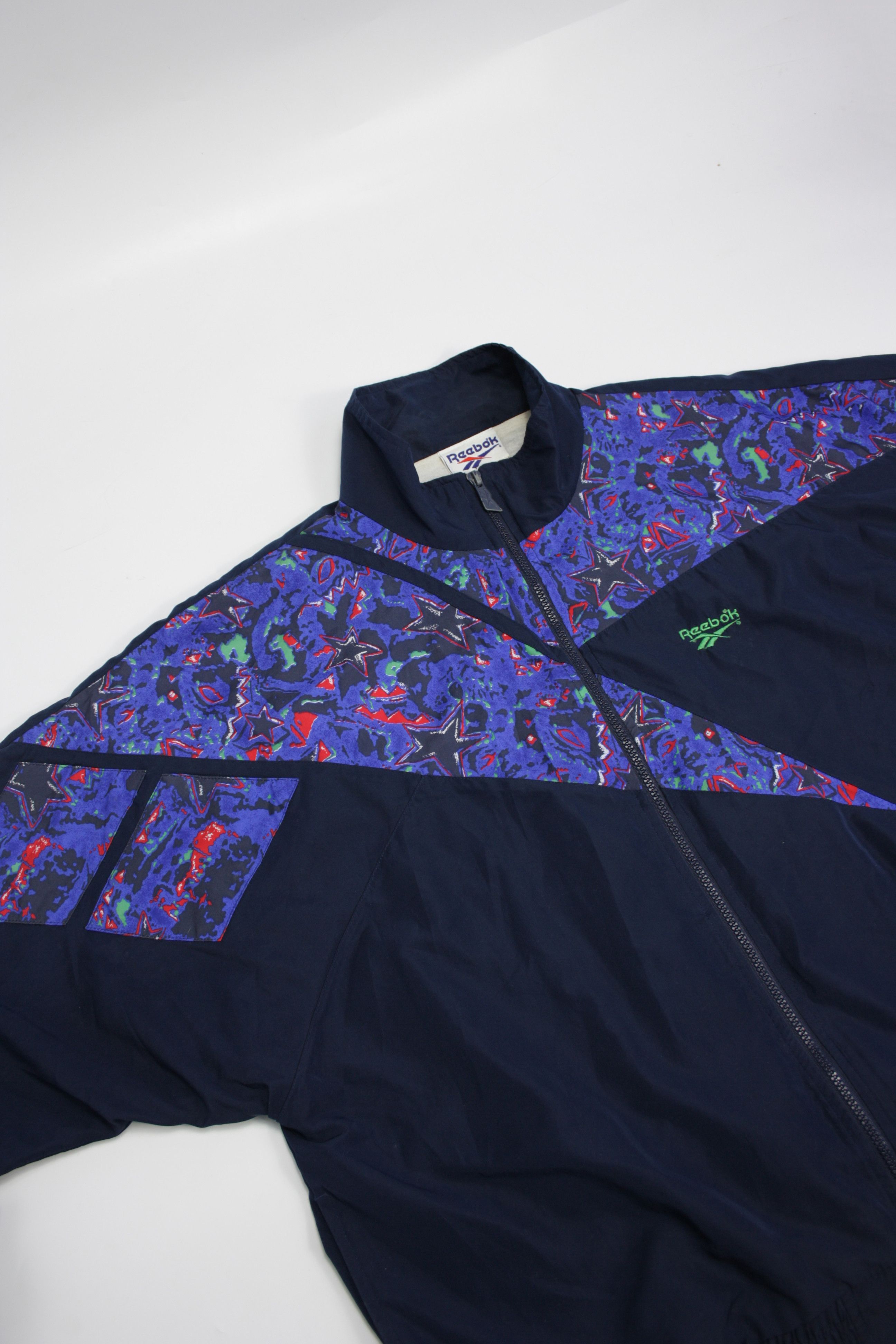 Reebok × Vintage Reebok 90s Vintage Oversized Tracksuit Windbreaker Jacket Size US L / EU 52-54 / 3 - 2 Thumbnail