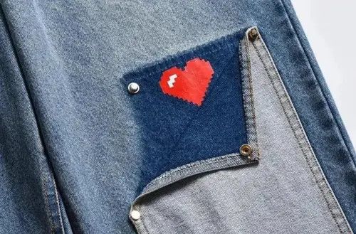 Jean Fukatsu x Junna Trendy Patchwork Denim Pants Size US 32 / EU 48 - 6 Thumbnail