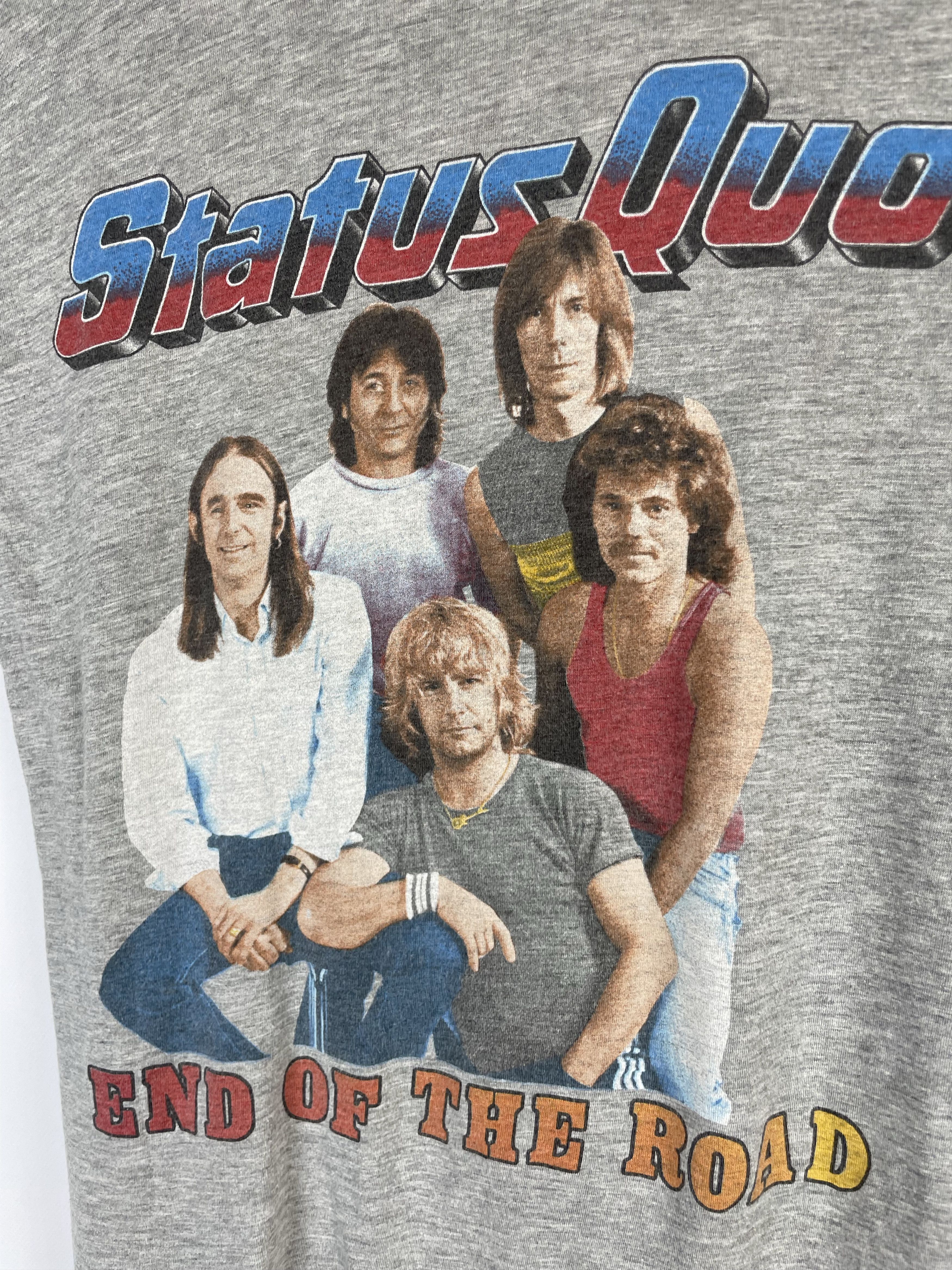 Band Tees 1984 Vintage Status Quo End Of The Road tour tee / t shirt Size US M / EU 48-50 / 2 - 4 Thumbnail
