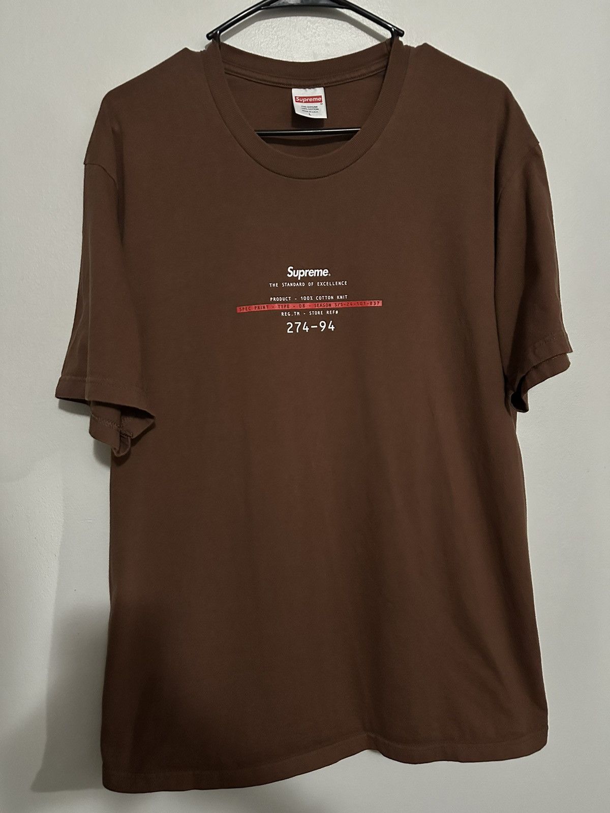 Supreme Supreme Standard Tee Size US L / EU 52-54 / 3 - 1 Thumbnail