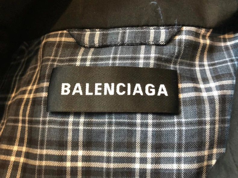 Balenciaga Balenciaga Purple Plaid Patchwork Jacket with Windbreaker Size US S / EU 44-46 / 1 - 2 Thumbnail