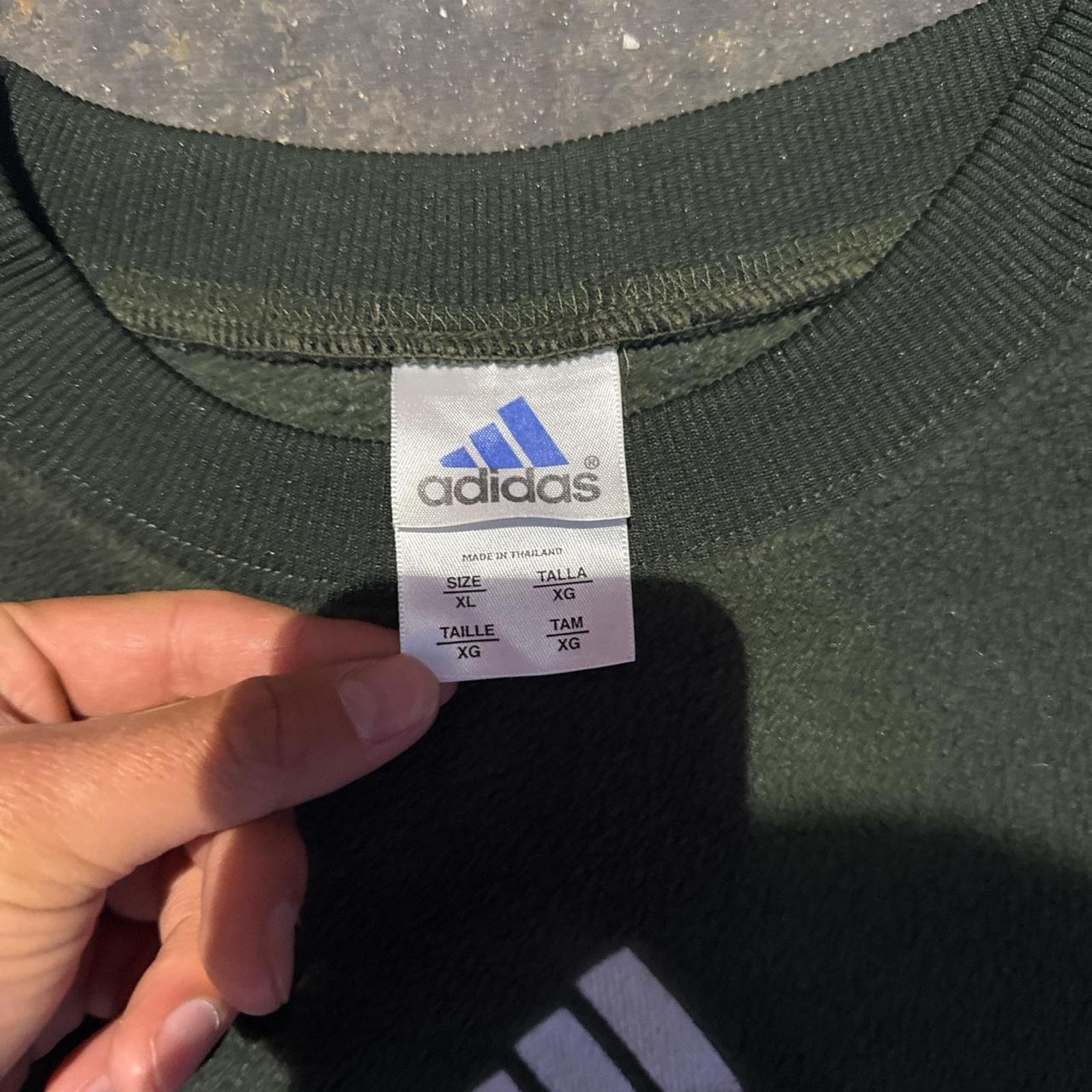 Adidas Vintage Green Fleece Adidas Crewneck – Size XL Size US XL / EU 56 / 4 - 4 Thumbnail