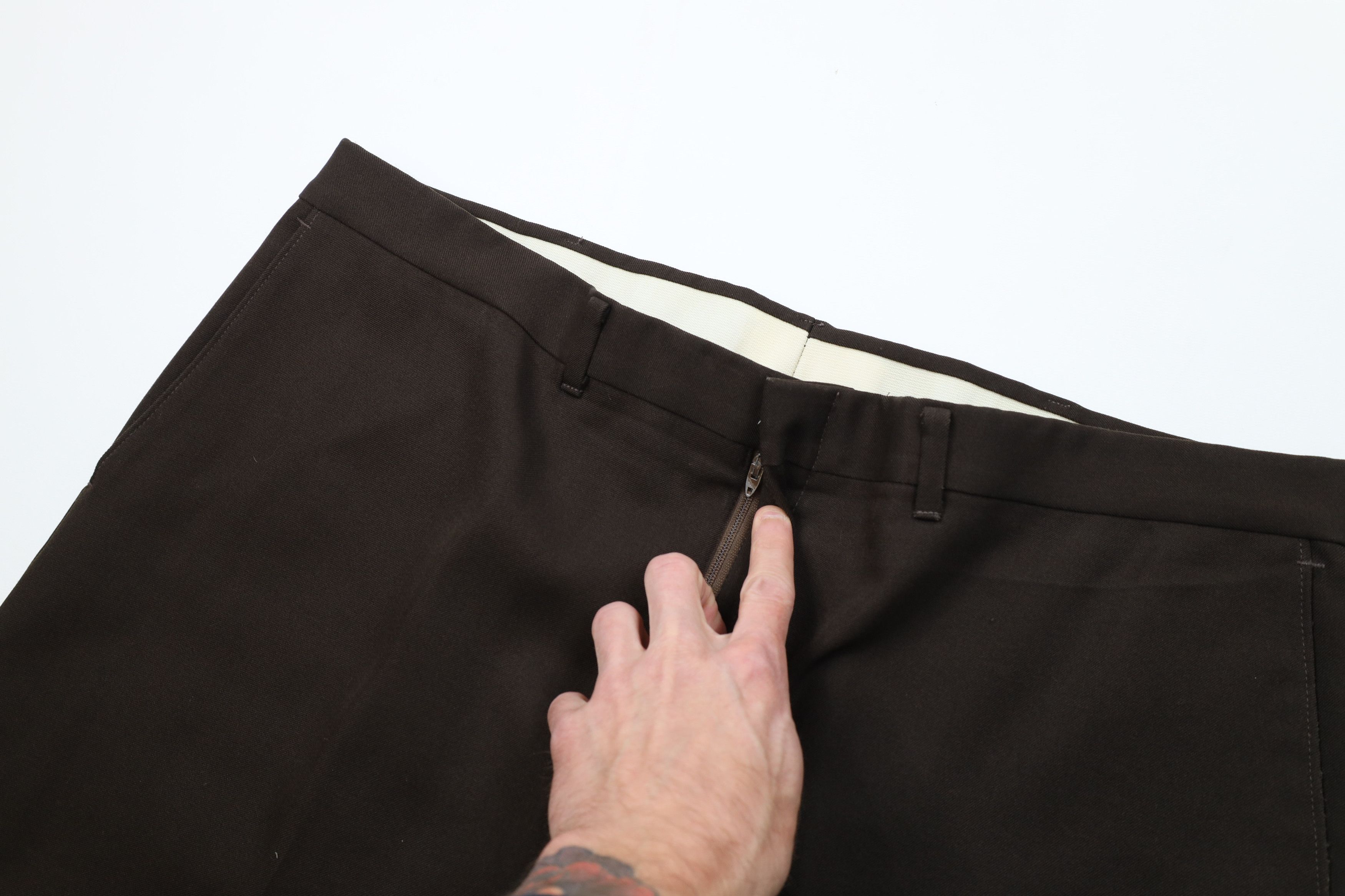 Vintage Vintage 70s Streetwear Flared Wide Leg Chino Pants Brown USA Size US 42 / EU 58 - 7 Thumbnail