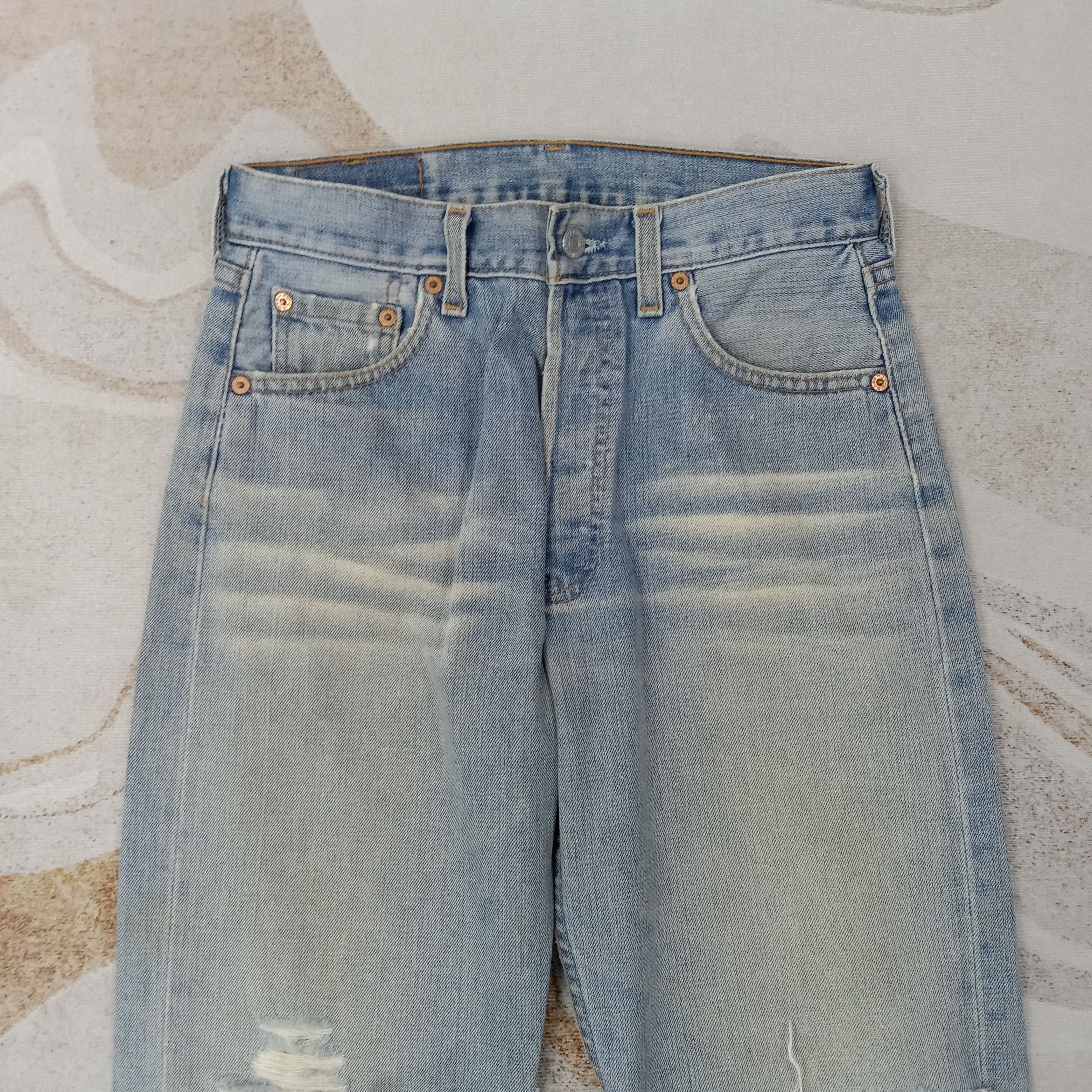 Levi's Levi's 501 American Distressed Style Denim Jeans C228N35 Size US 28 / EU 44 - 2 Thumbnail