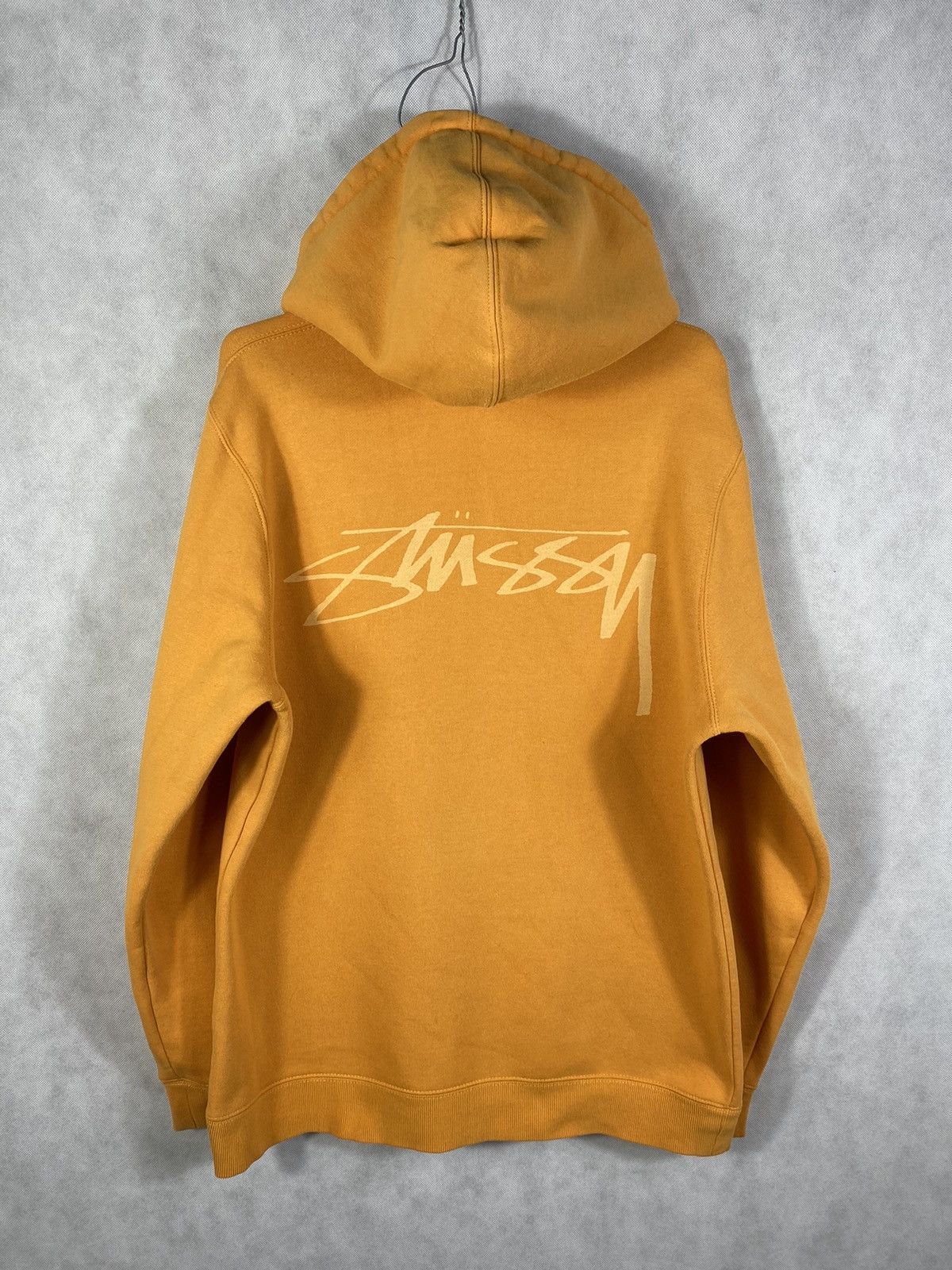 Orange Stussy Hoodie | Grailed