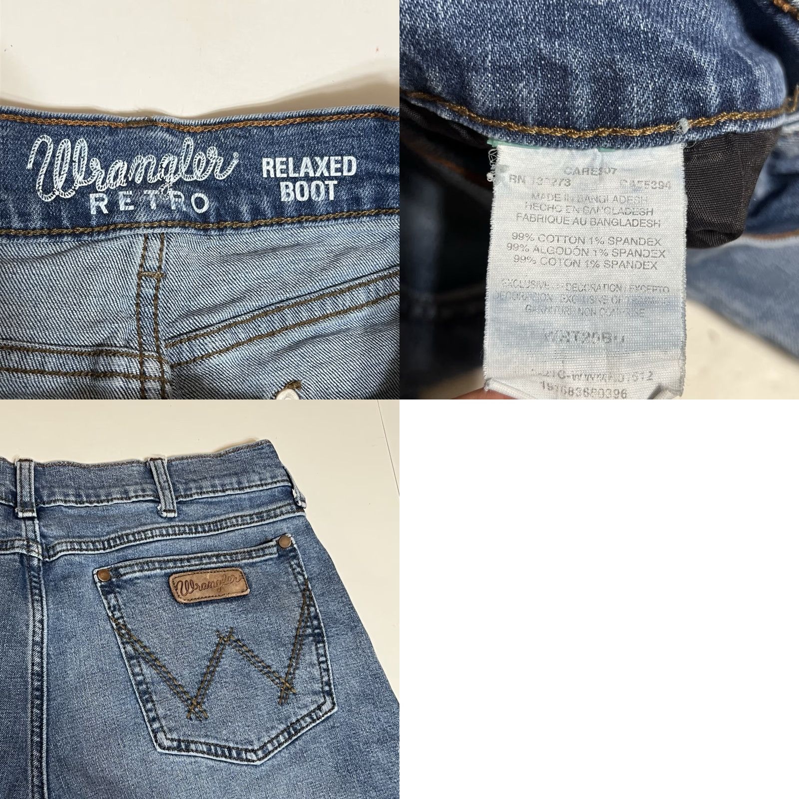 Wrangler Wrangler Retro Jeans Mens Boots Cut 32X29 Blue Denim Western Cowboy Relaxed Bootcut Size US 32 / EU 48 - 8 Thumbnail