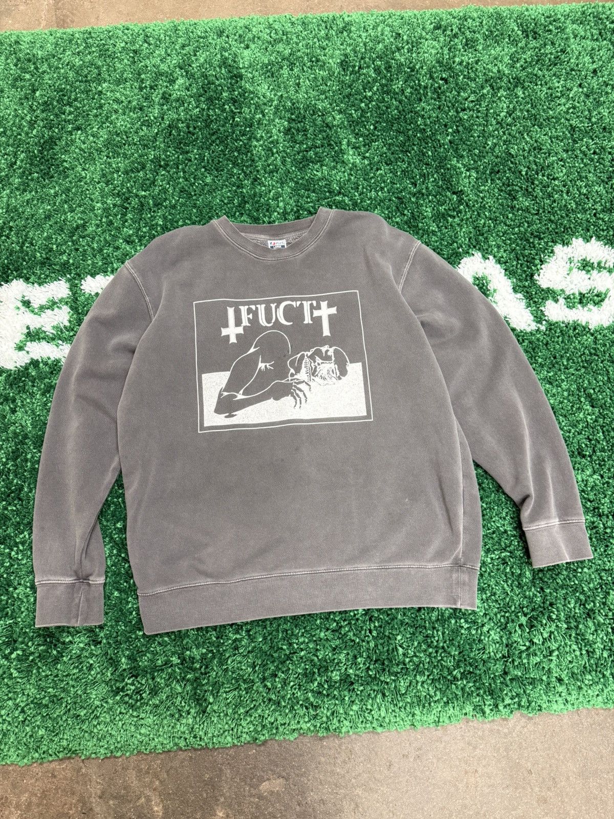 FUCT Fuct Flipped Cross Beheading Sweatshirt Grey Large Size US L / EU 52-54 / 3 - 2 Thumbnail