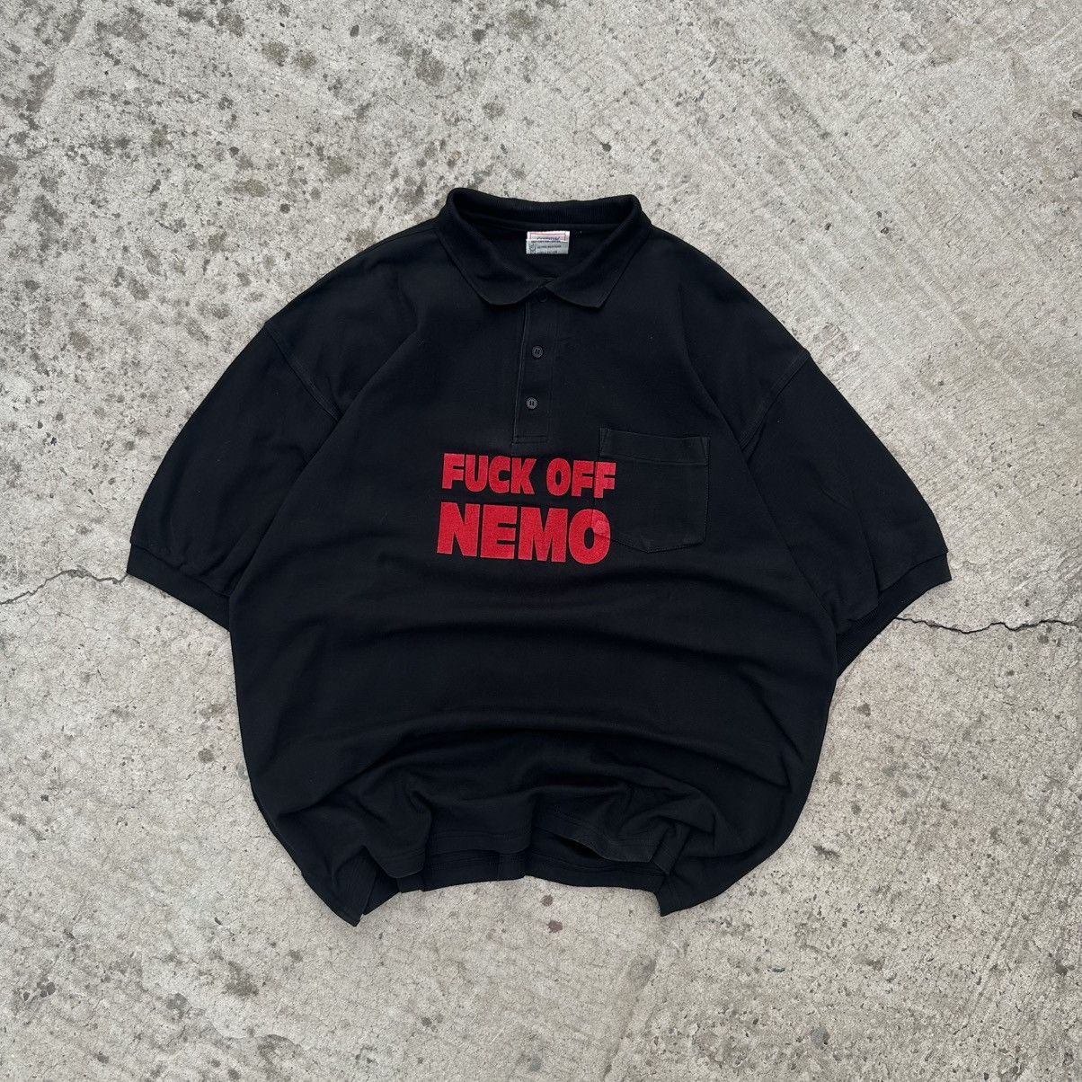 Fuck The Population Vintage Japanese Style Fuck Of Nemo Polo Rap Tee Grunge Joke Size US XXL / EU 58 / 5 - 1 Thumbnail