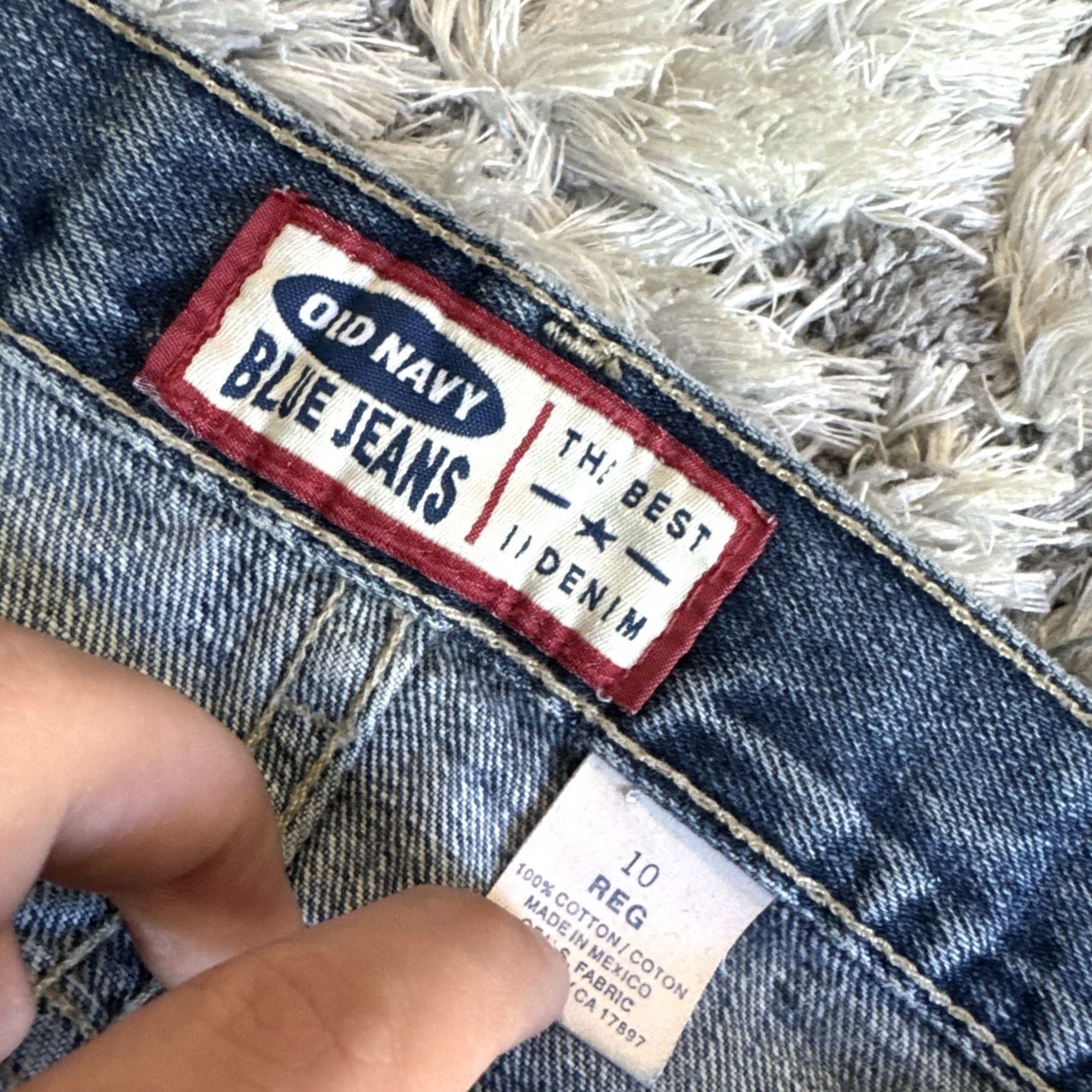 Old Navy Old Navy Jeans Woman Blue Denim Straight Casual 10 Regular 31x30 Workwear Womens Size 32" / US 10 / IT 46 - 5 Thumbnail