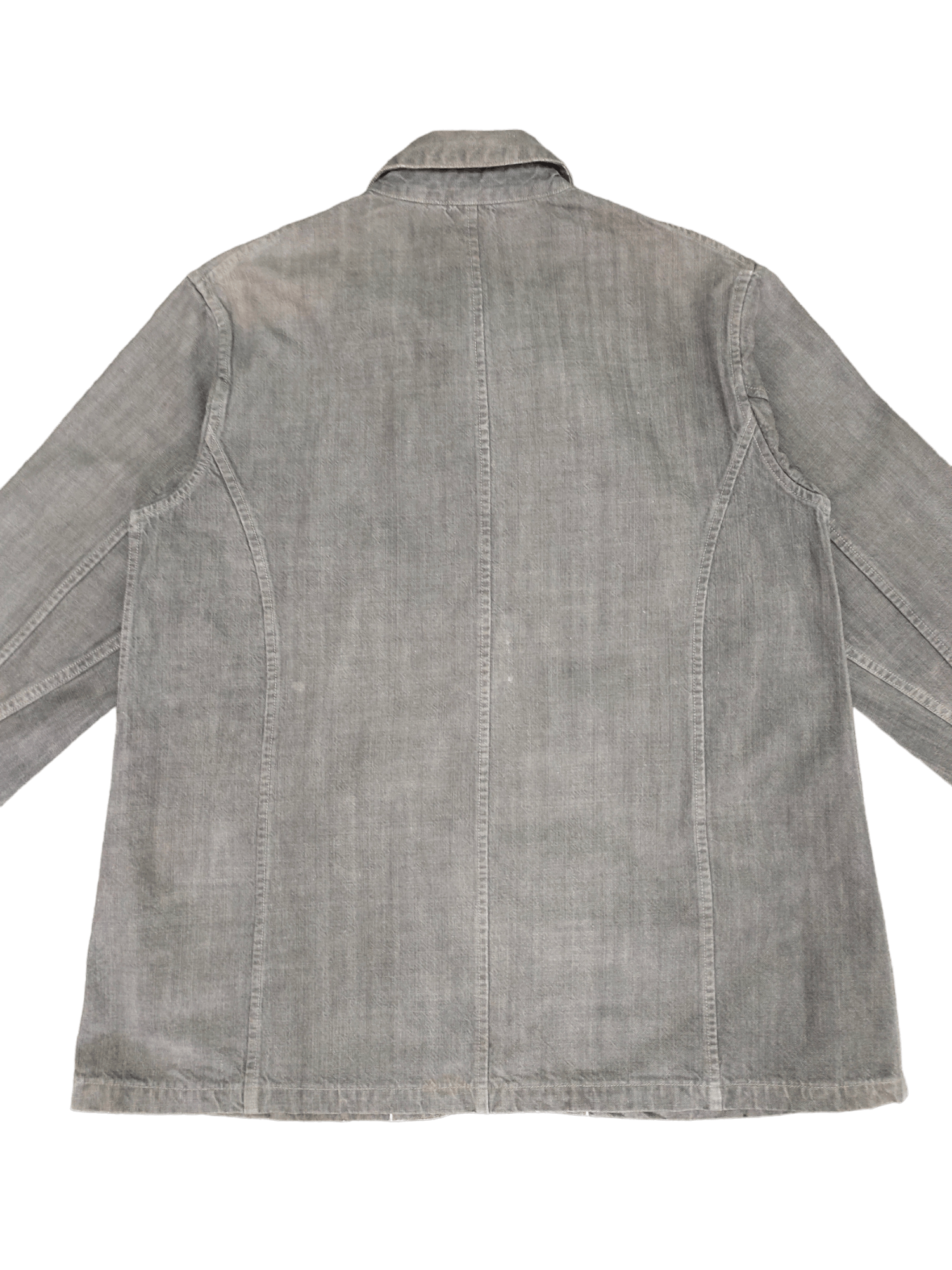 If Six Was Nine Tabloid News Japan Selvedge Chore Denim Jacket Size US M / EU 48-50 / 2 - 10 Thumbnail