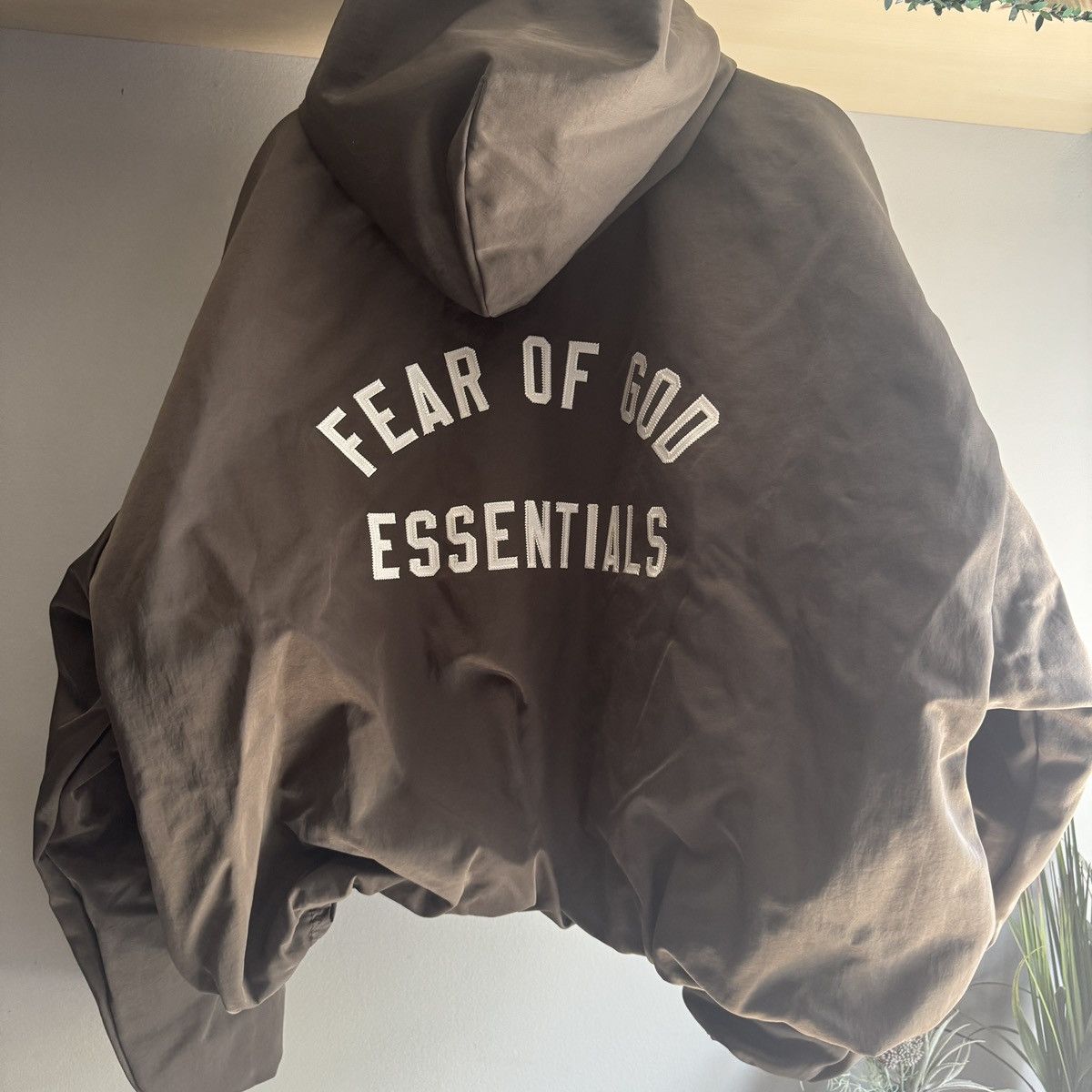 Fear of God Essentials Textured Hooded Bomber Jacket Size US L / EU 52-54 / 3 - 3 Thumbnail