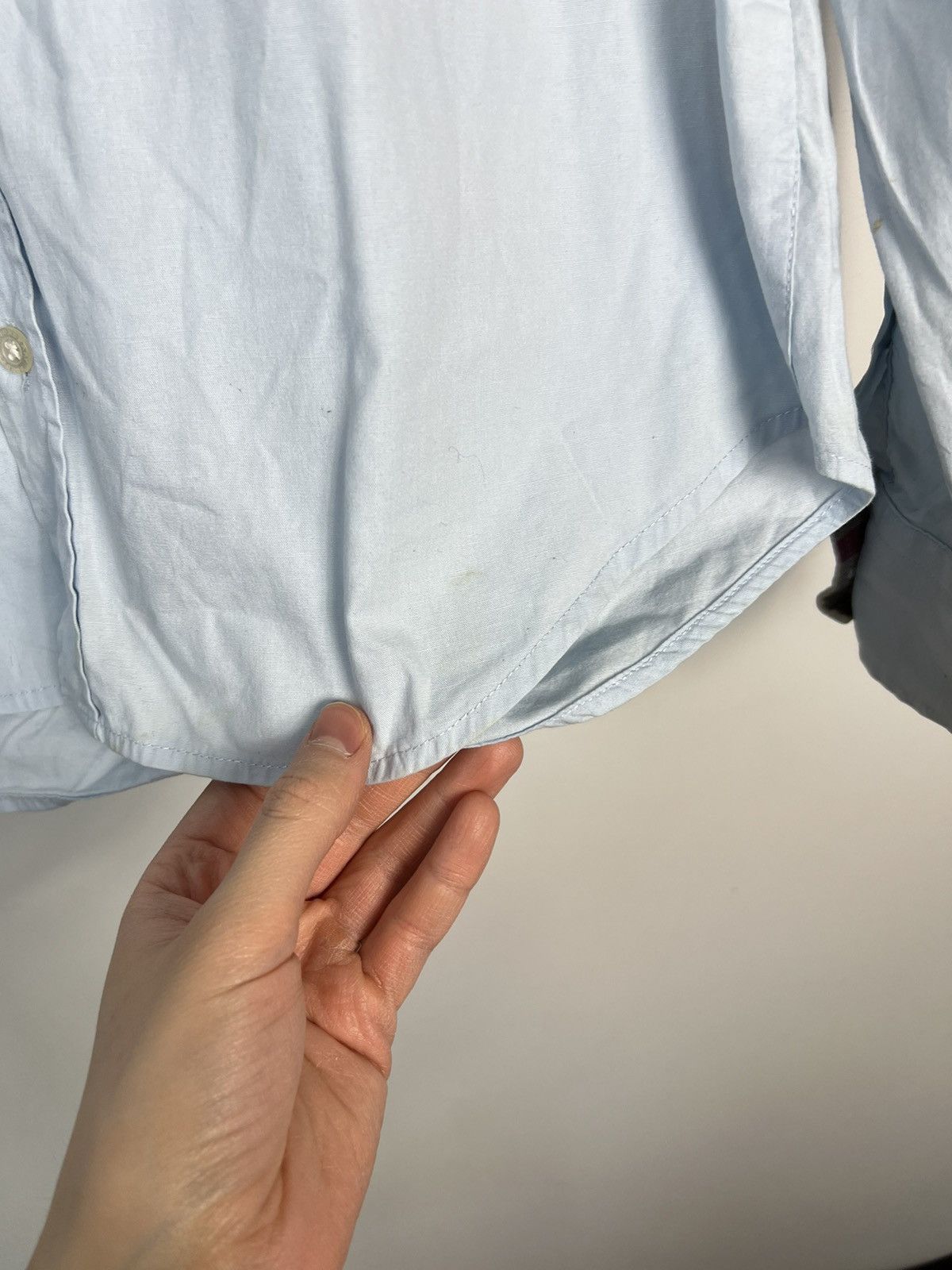 Burberry Shirt Burberry Brit Logo Baby Blue Size US M / EU 48-50 / 2 - 8 Thumbnail
