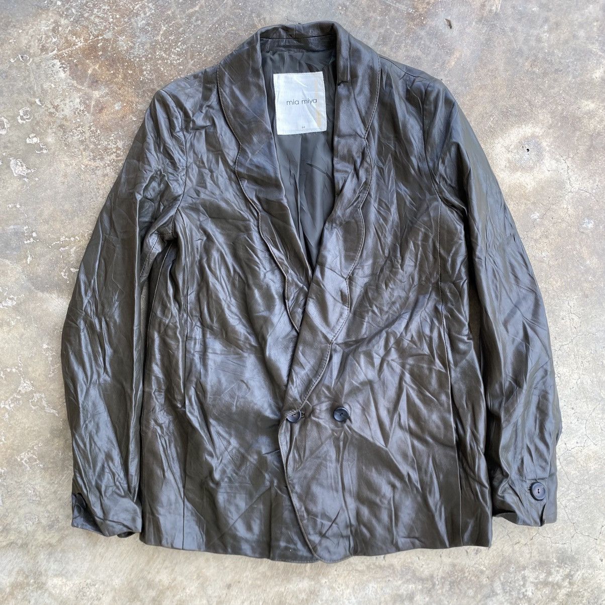 Genuine Leather Mia Miya Leather Blazer Jacket Size US M / EU 48-50 / 2 - 1 Thumbnail