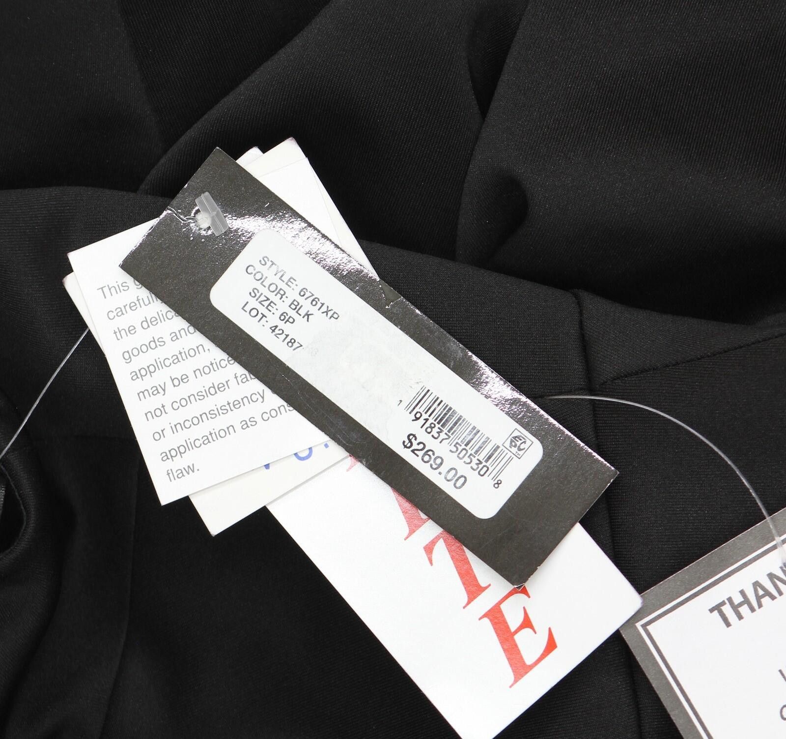 Other Nwt Xscape Womens High-neck Scuba Draped Gown Dress Black 6p Size M / US 6-8 / IT 42-44 - 3 Thumbnail