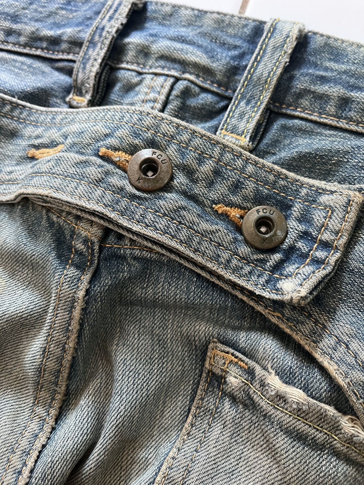 FCUK × French Connection DISTRESSED FCUK GUNS JEANS Size US 34 / EU 50 - 7 Thumbnail