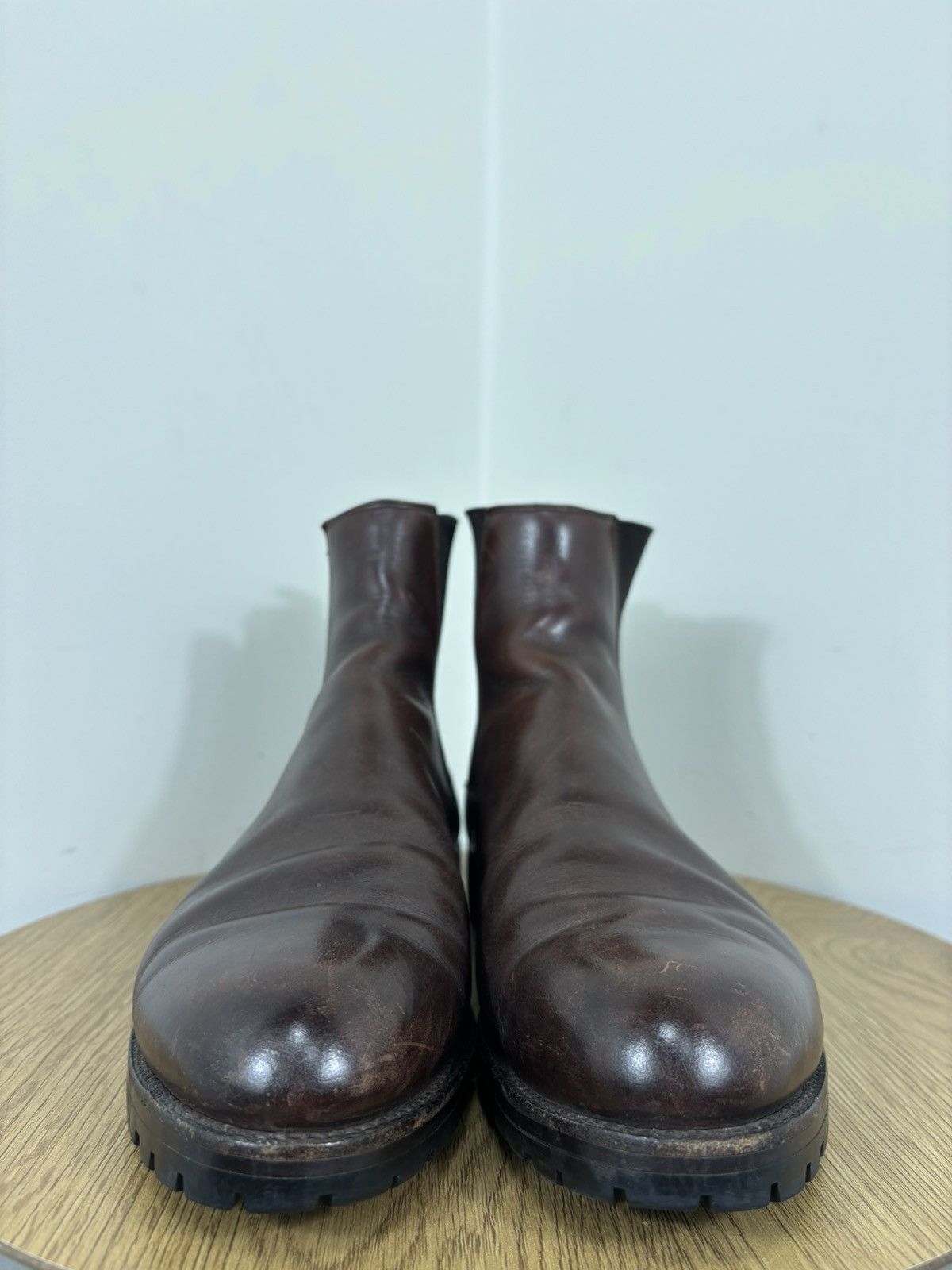 Other Ed Meier Munich Men’s Dark Brown Leather Ankle Chelsea Boots Size US 11 / EU 44 - 6 Thumbnail