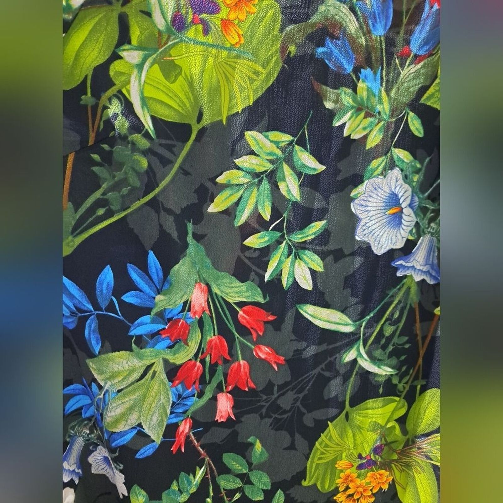 Other Lulu's colorful floral 'cold-shoulder' black blouse top sz S Size S / US 4 / IT 40 - 7 Thumbnail