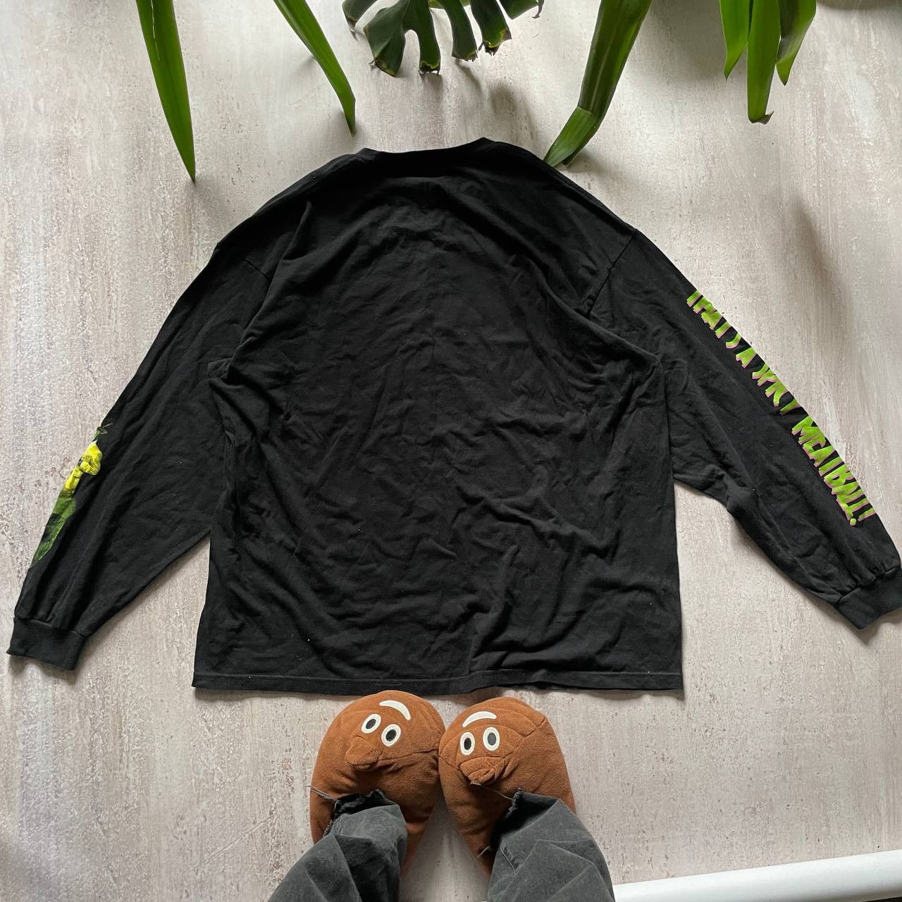 Vintage VINTAGE 90S RARE THE MASK ICONIC MOVIE COMEDY LONG SLEEVE Size US XXL / EU 58 / 5 - 8 Thumbnail