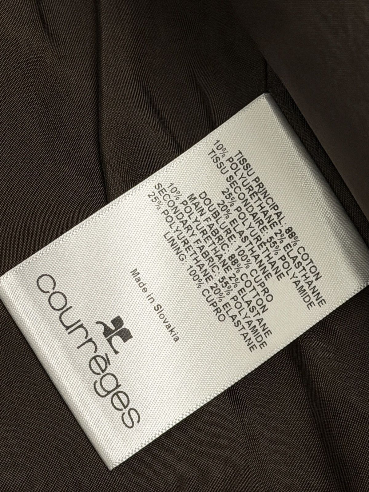 Courreges COURREGES MENS BROWN RE-EDITION VINYL JACKET Size US M / EU 48-50 / 2 - 11 Thumbnail