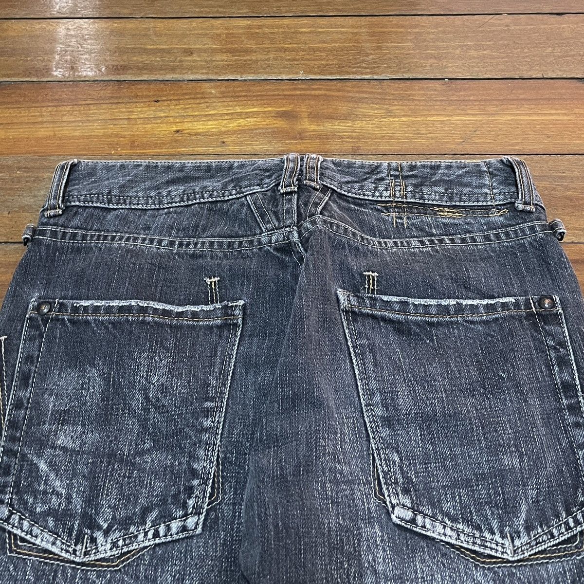 14th Addiction Rare Vintage Marithe Francois Girbaud Flared Jeans 1990s Size US 29 - 4 Thumbnail