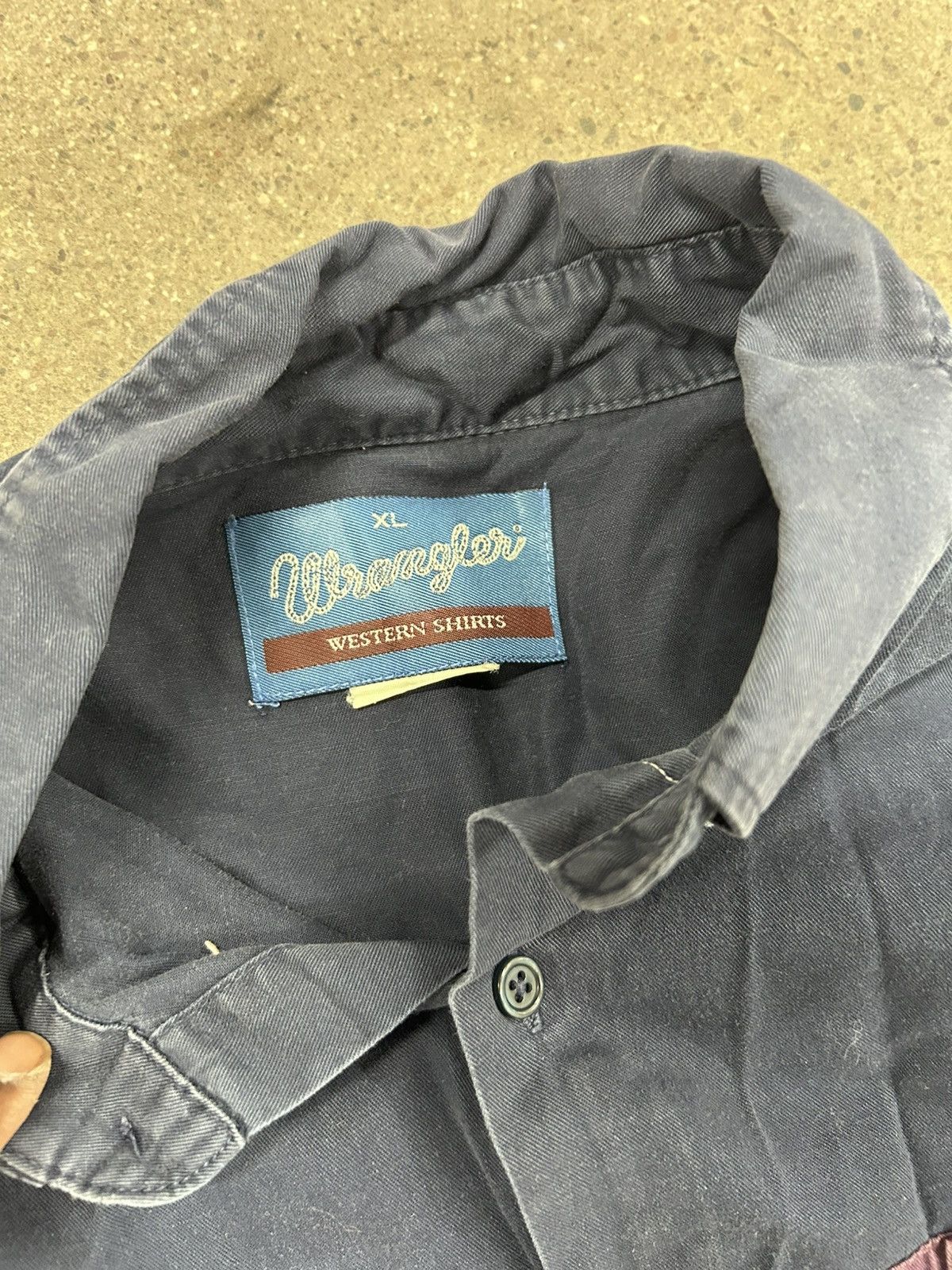 Vintage × Wrangler Vintage wrangler brush popper button shirt Size US L / EU 52-54 / 3 - 3 Thumbnail