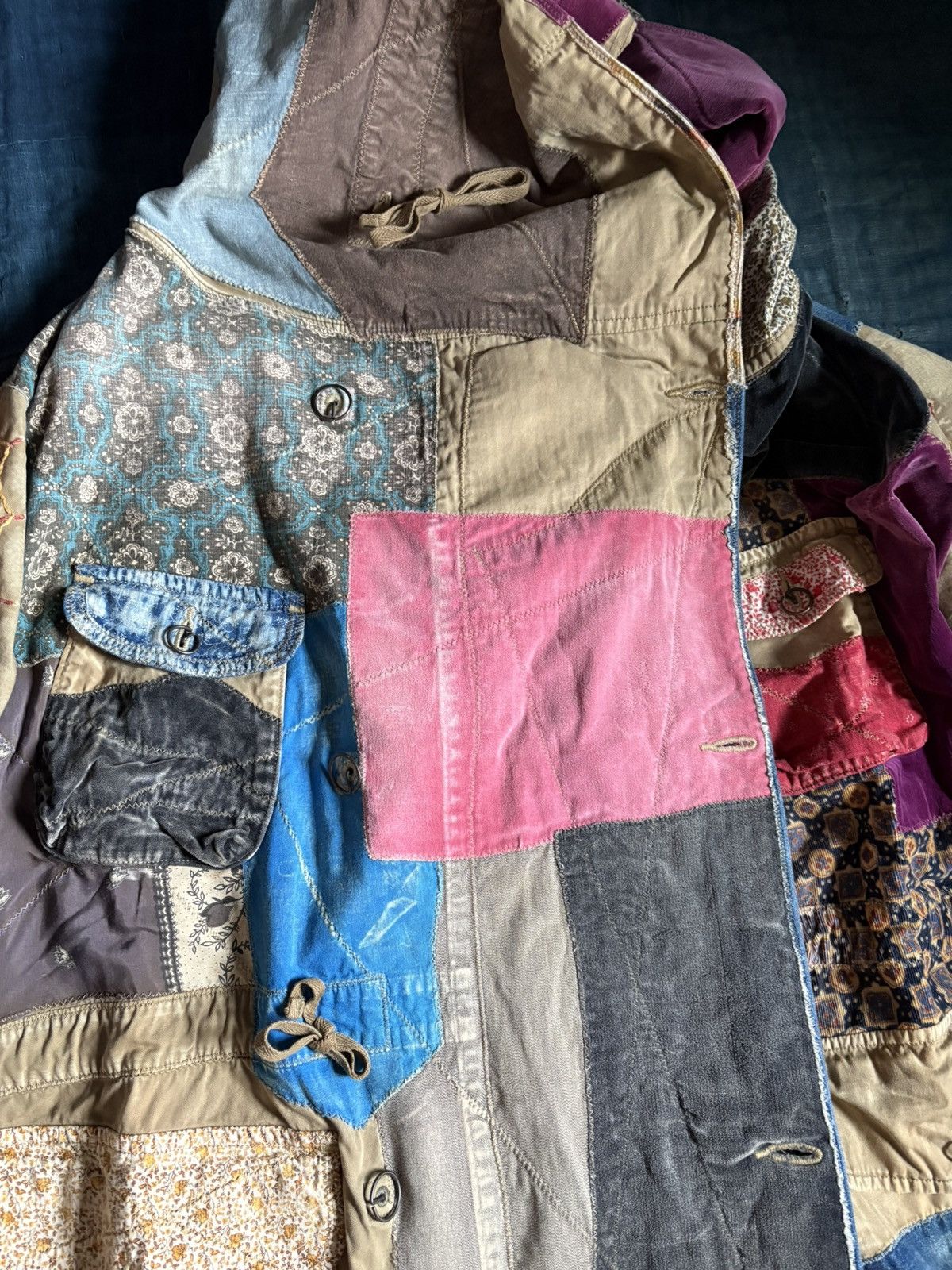 Kapital Kountry Kapital Crazy Hobo Patchwork Ring Coat Maria embroidery Size US L / EU 52-54 / 3 - 9 Thumbnail
