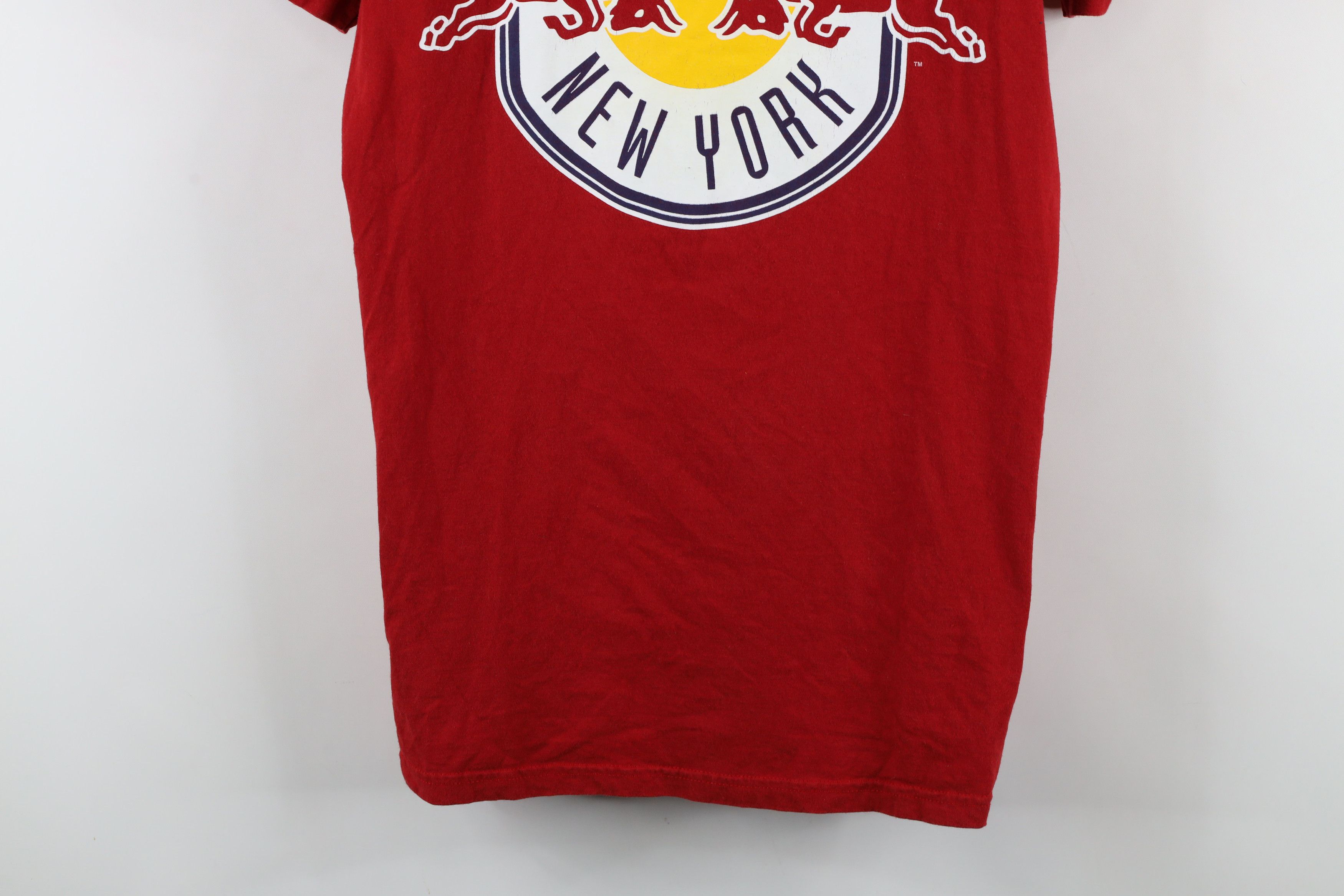 Adidas × Vintage Adidas Spell Out MLS New York Red Bull Soccer T-Shirt Red Size US M / EU 48-50 / 2 - 3 Thumbnail