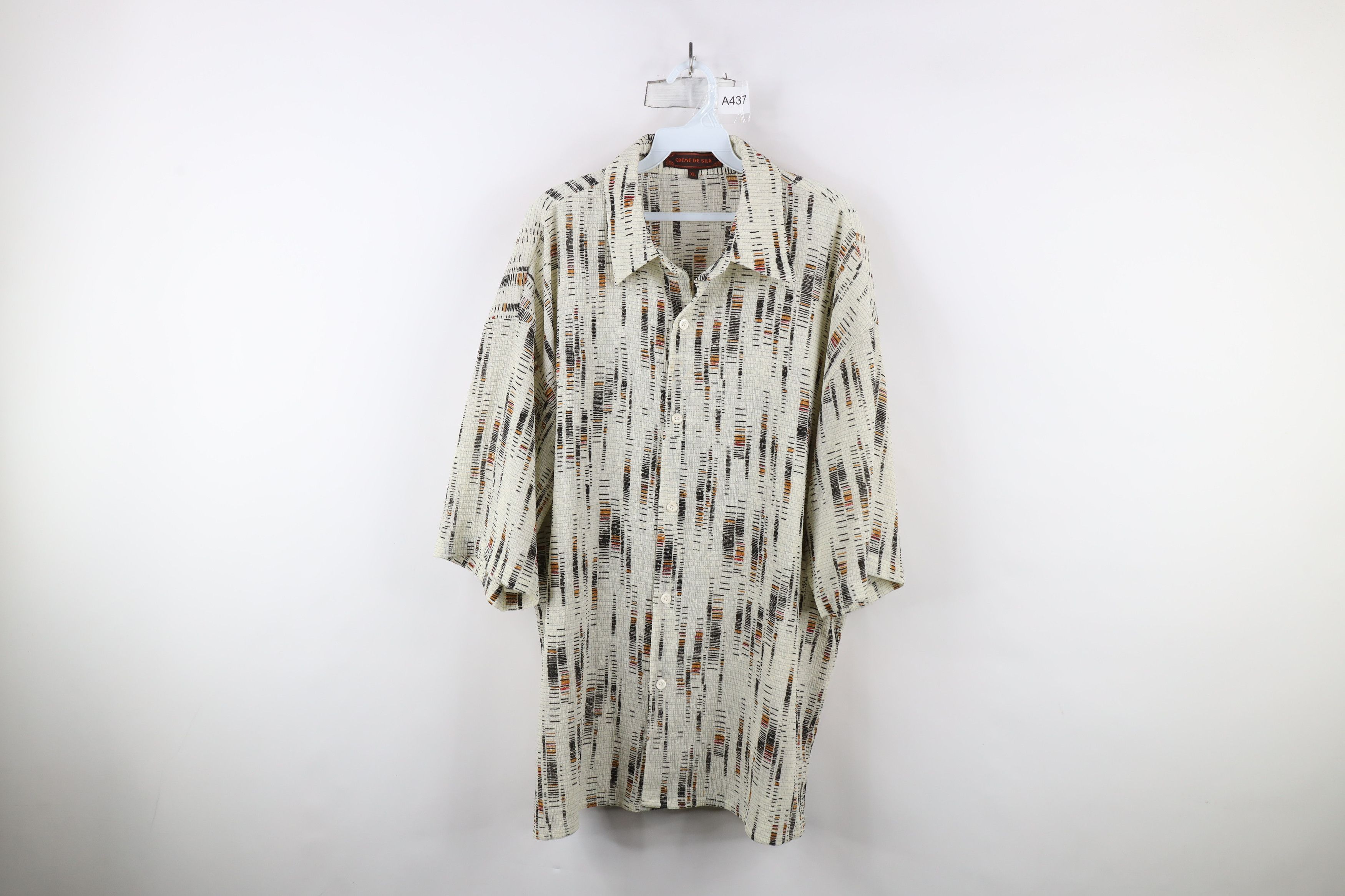 Vintage Vintage 90s Streetwear Hemp Blend Short Sleeve Button Shirt Size US XL / EU 56 / 4 - 1 Thumbnail