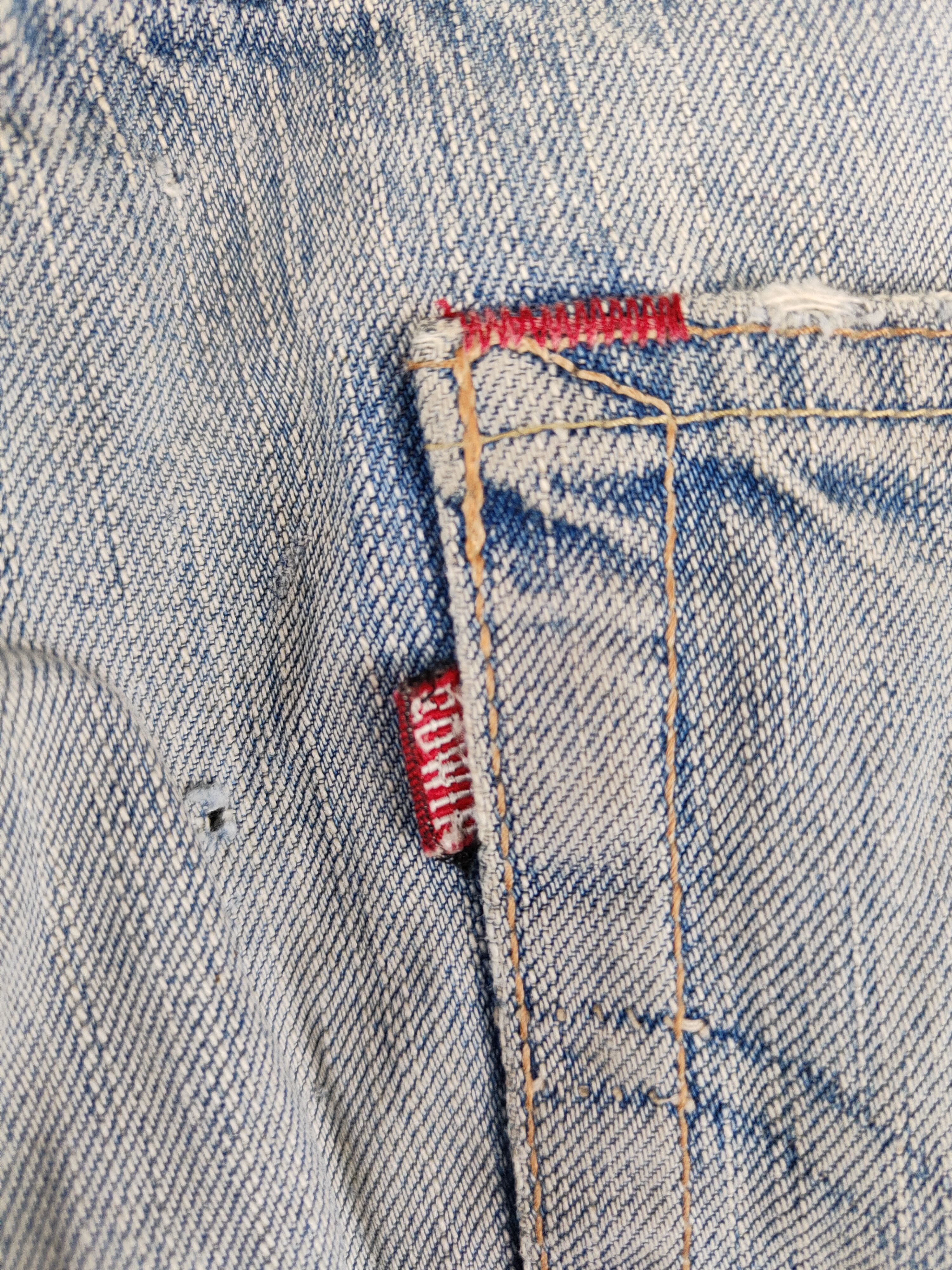 Edwin Edwin Blue Faded vintage Distressed Ripped Jeans #S2128 Size US 30 / EU 46 - 10 Thumbnail