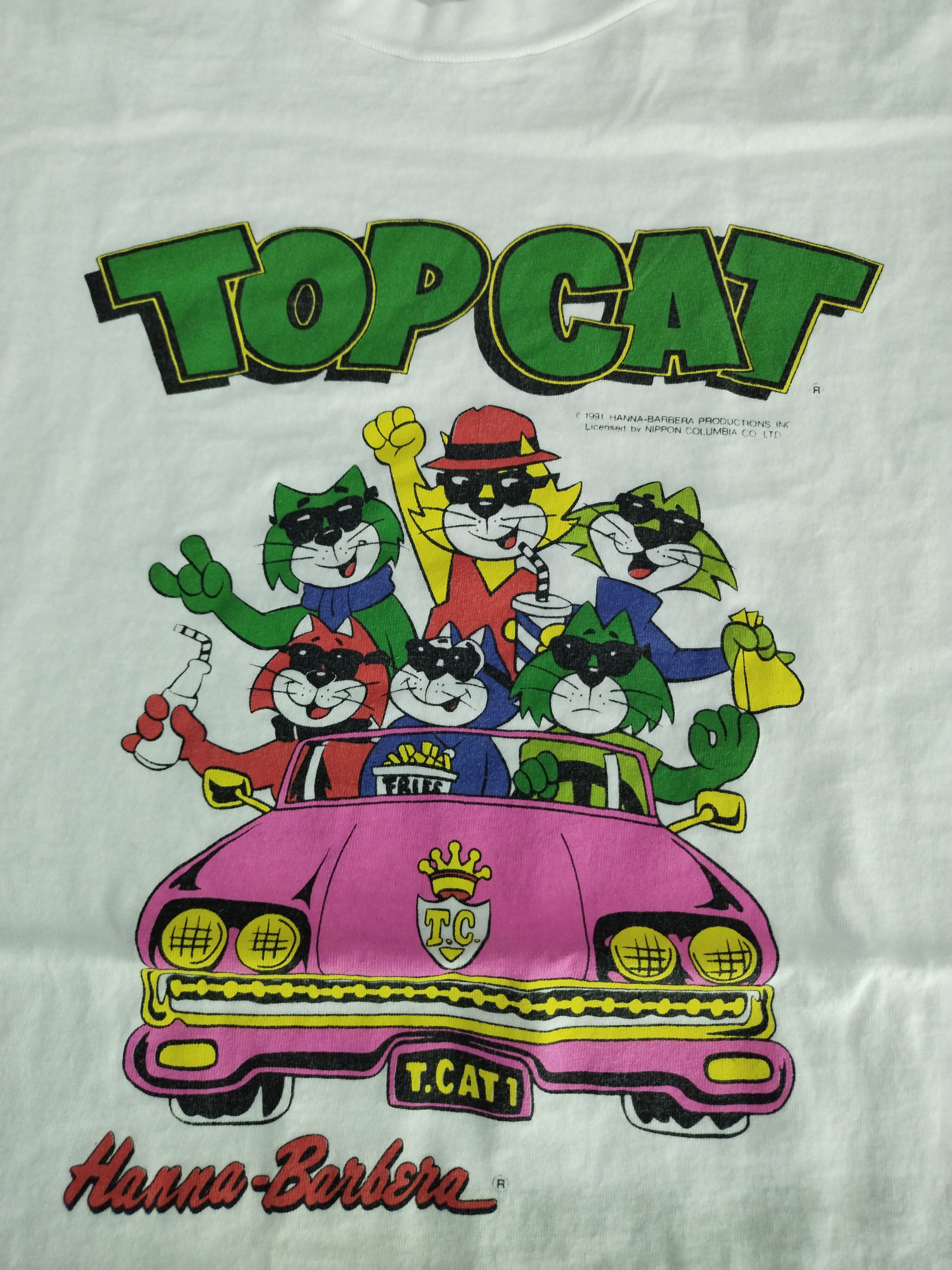 Vintage 90's Vintage top Cat Hanna Barbera Nippon Colombia Shirt Tee Size US L / EU 52-54 / 3 - 4 Thumbnail