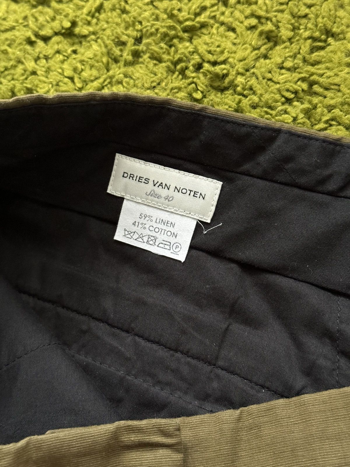 Designer × Dries Van Noten Dries Van Noten avant garde linen blend wide leg pants Size 27" / US 4 / IT 40 - 3 Thumbnail