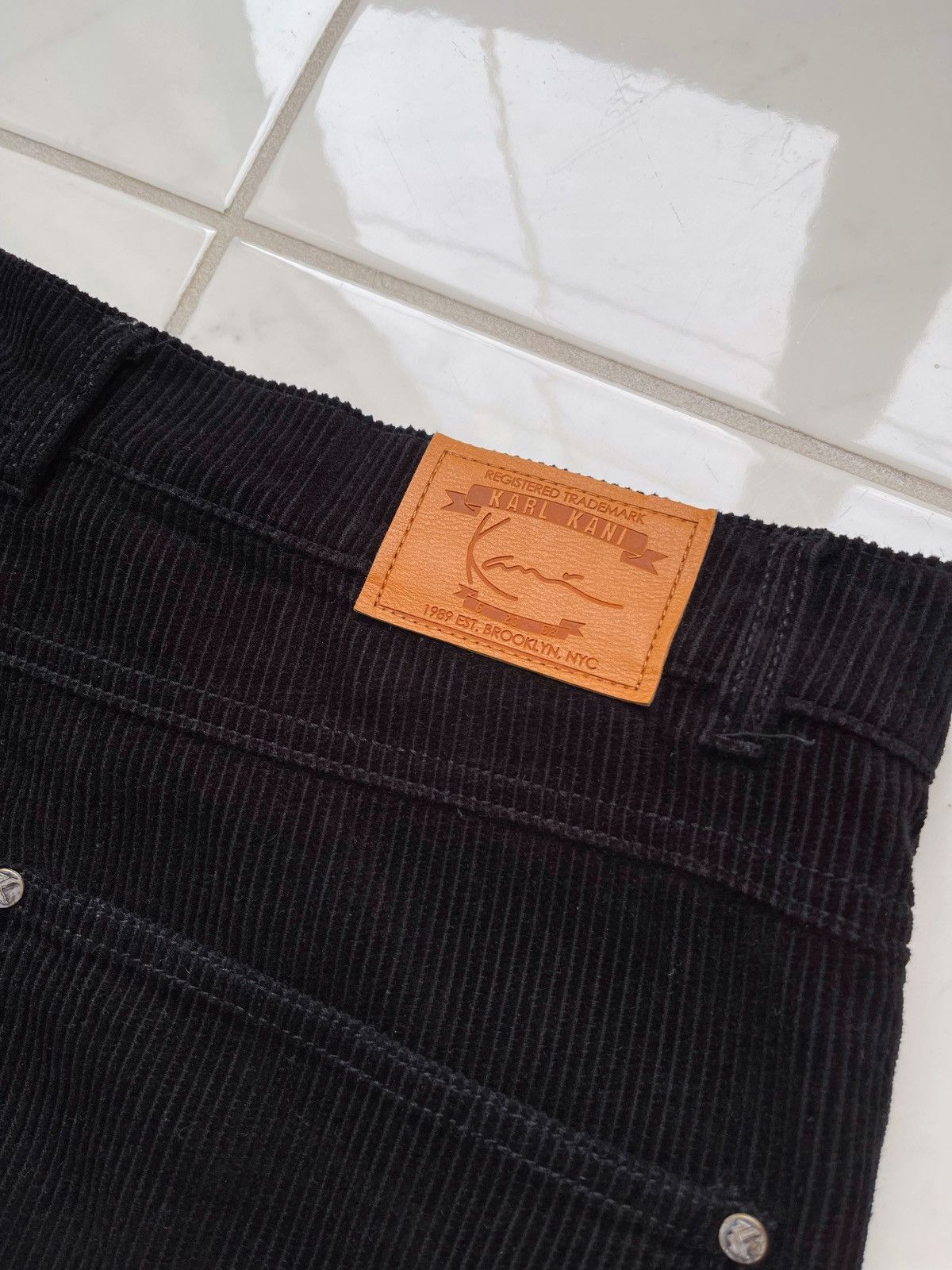 Karl Kani × Vintage Vintage Y2K Karl Kani Cargo Velvet Pants Size US 34 / EU 50 - 4 Thumbnail