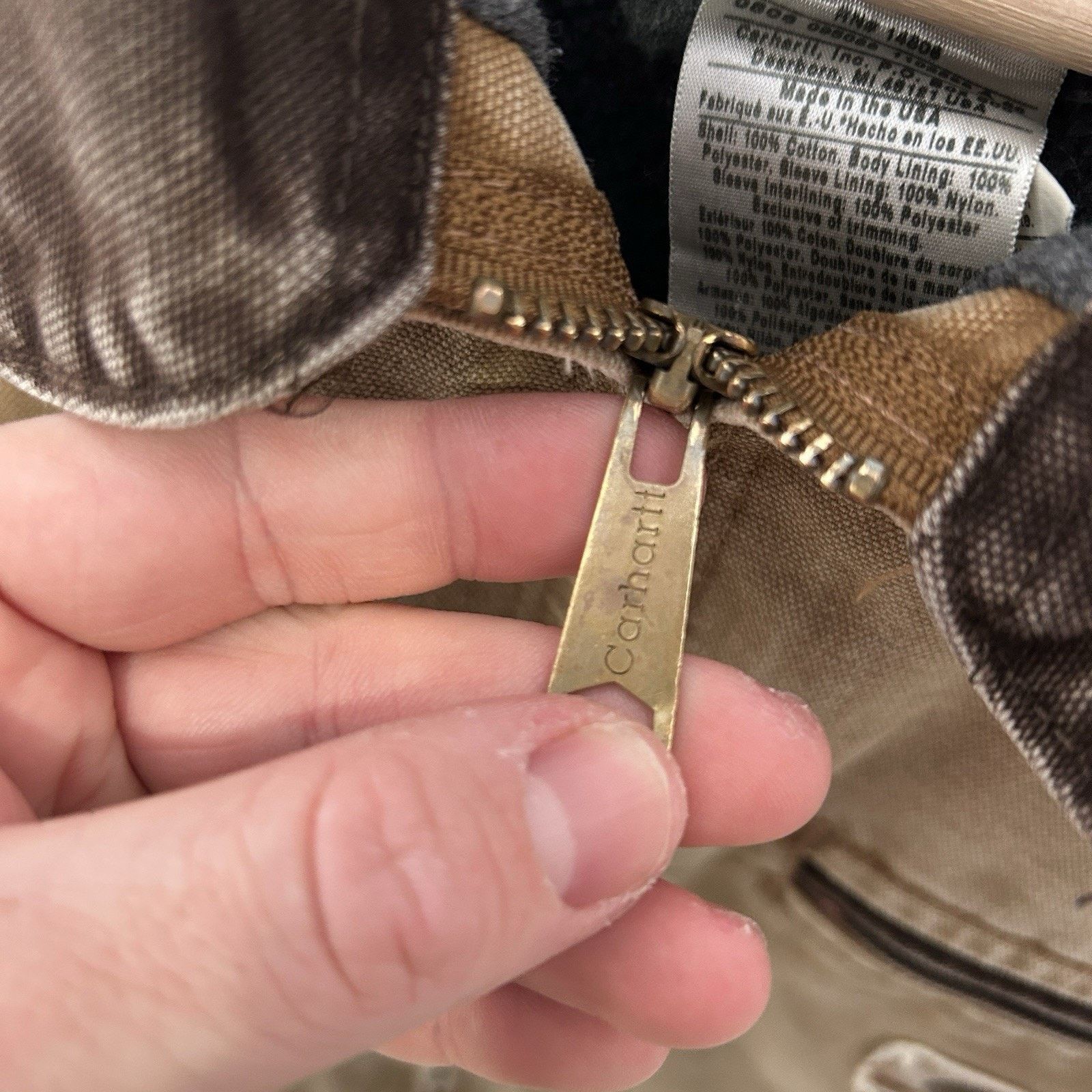 Carhartt Y2K Carhartt Sherpa-Lined Detroit Jacket “Brown” YYJ97 BRN Size XS / US 0-2 / IT 36-38 - 13 Thumbnail
