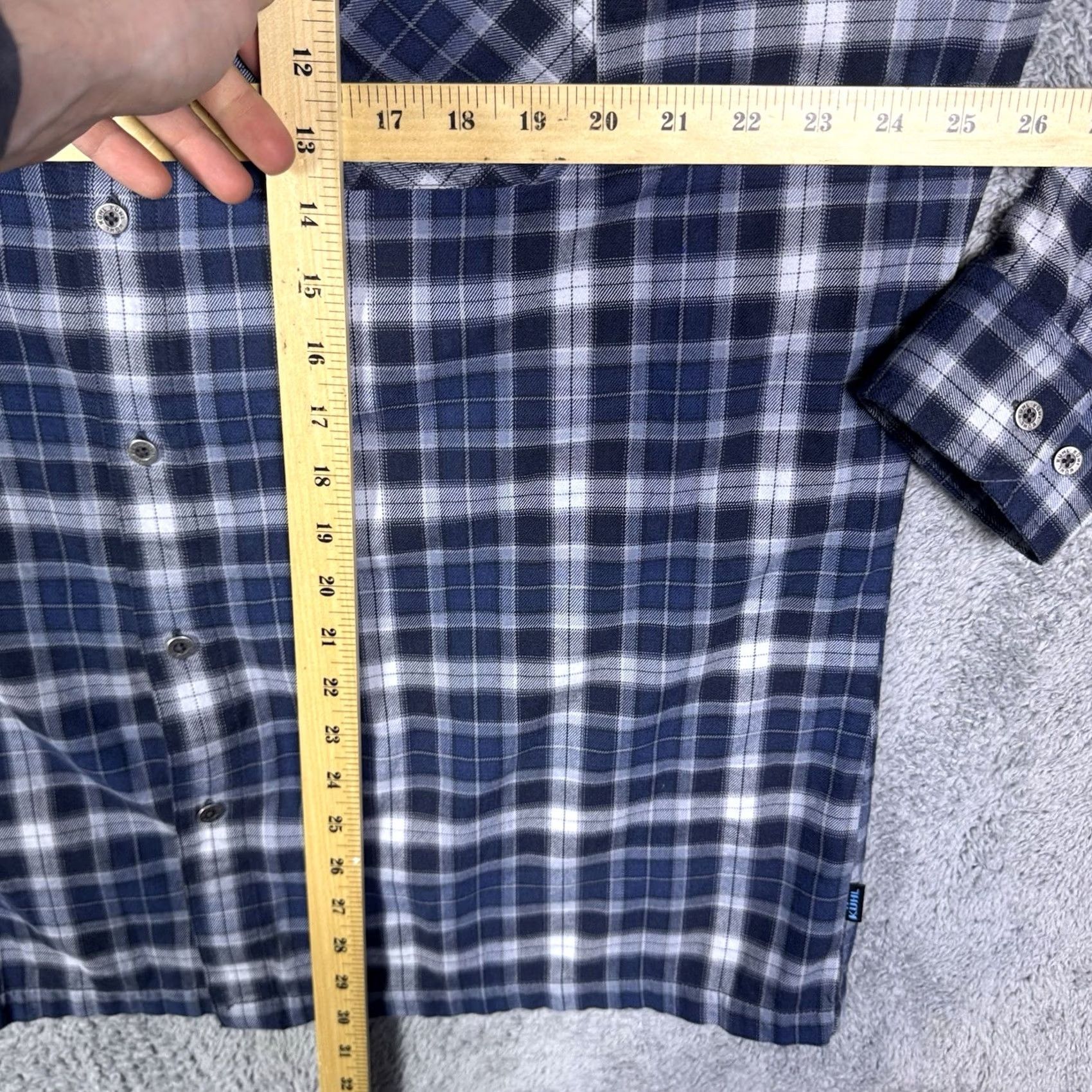 Vintage Kuhl Dillingr Flannel Shirt Men’s 2XL XXL Plaid Long Sleeve Outdoor Hike Blue Size US XXL / EU 58 / 5 - 6 Thumbnail