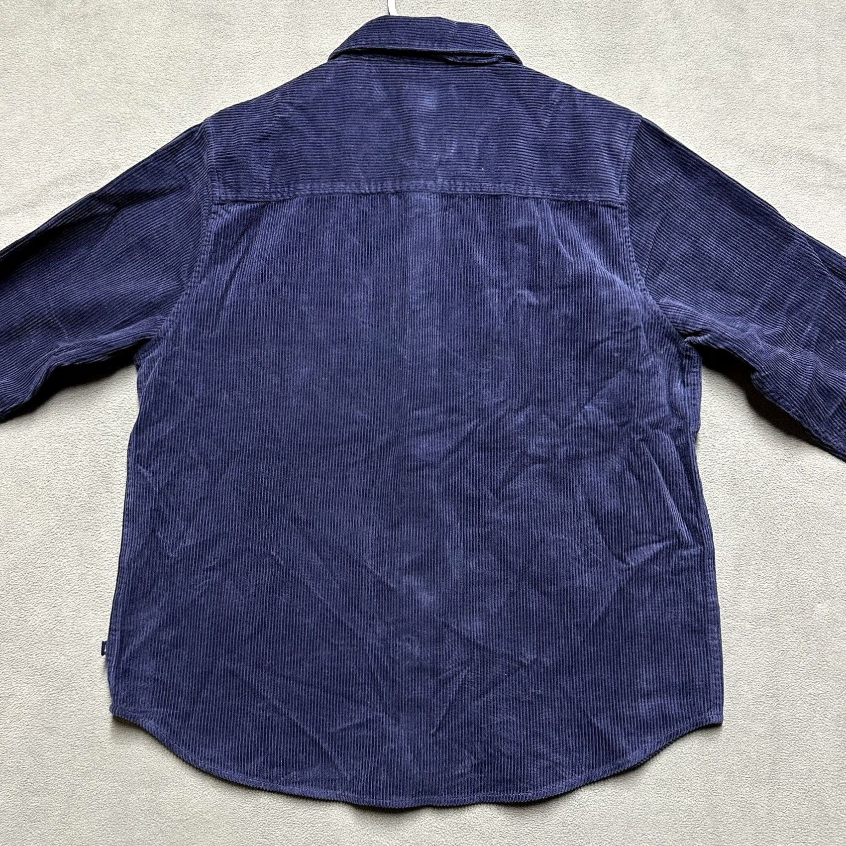 Gap GAP Shirt Mens Medium Eclipse Blue Corduroy Button Up Long Sleeve Size US M / EU 48-50 / 2 - 2 Thumbnail