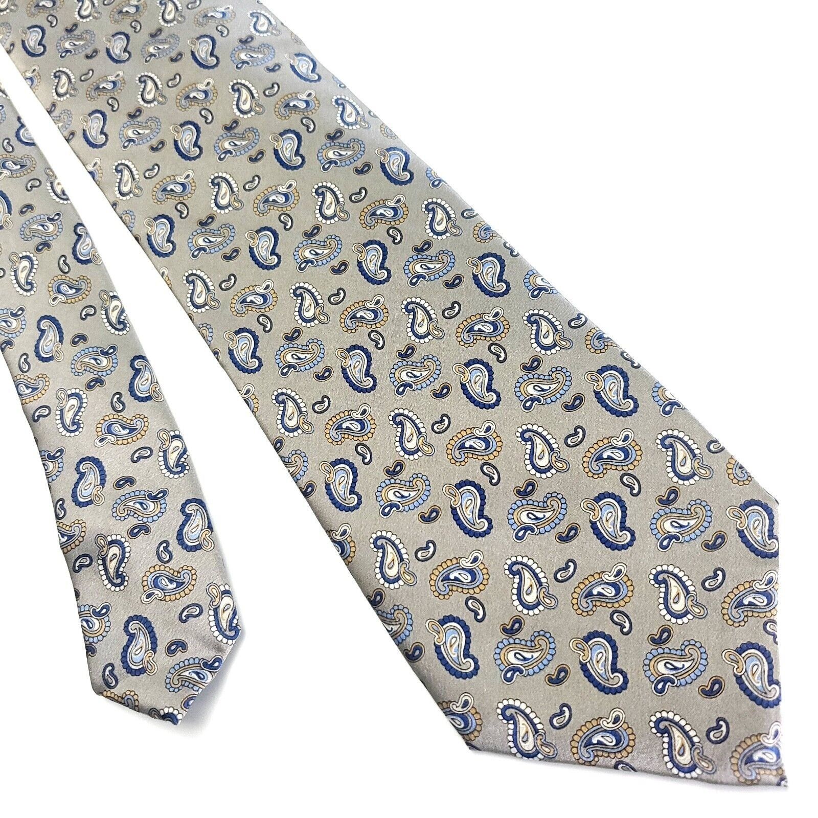 Joseph & Feiss Joseph & Feiss Beige Silk Tie Woven Paisley Short Size ONE SIZE - 1 Thumbnail