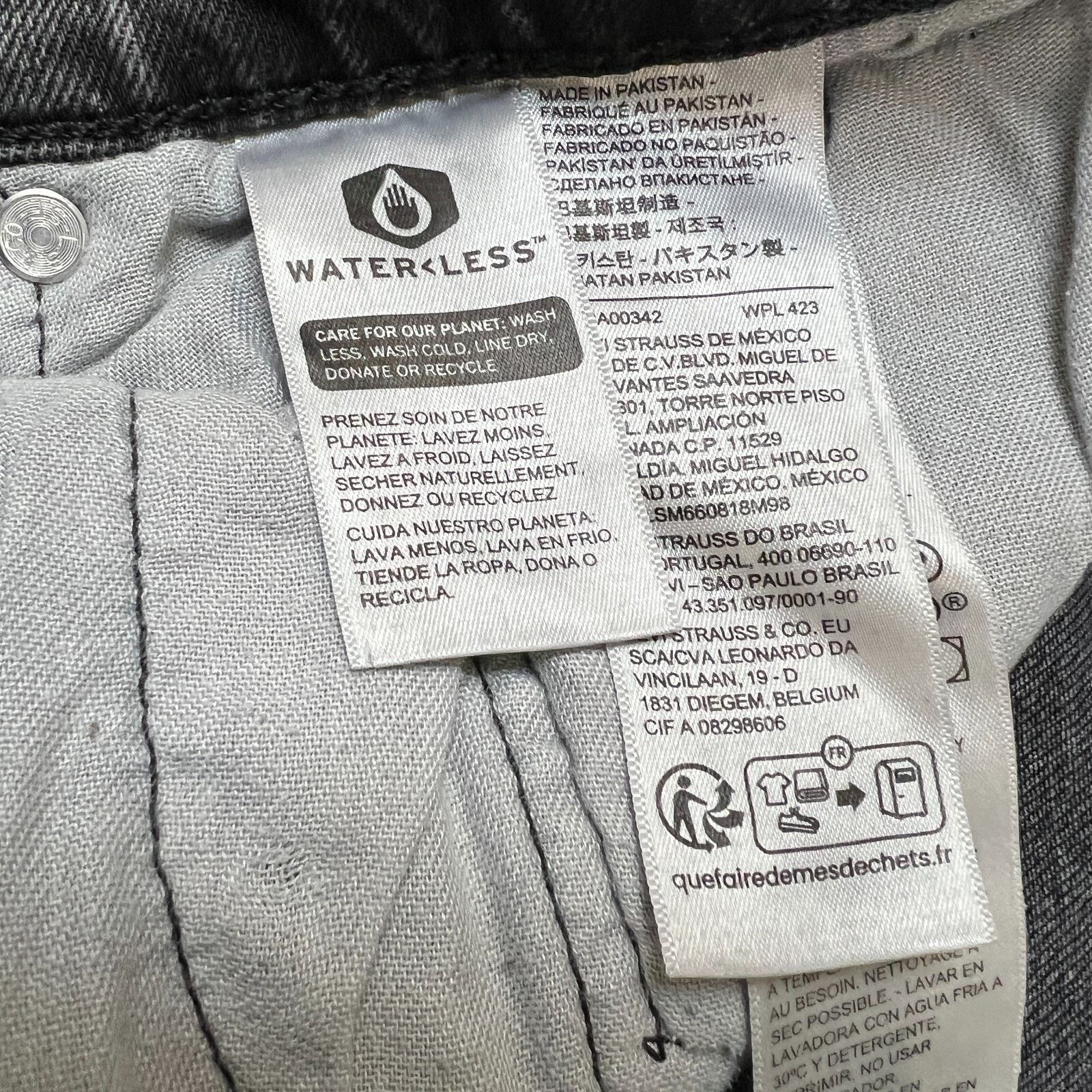 Levi's × Vintage Levi's 512 Jeans 34x30 Slim Taper Leg Distressed Stretch Size US 34 / EU 50 - 11 Thumbnail