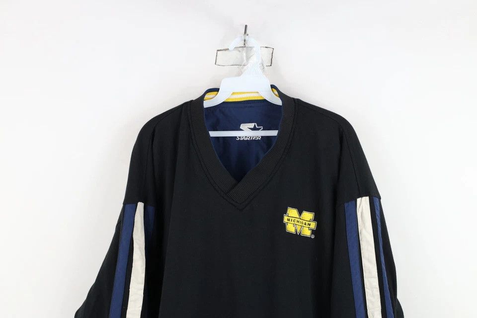 Starter Vintage 90s Starter Reversible University of Michigan Jacket Size US L / EU 52-54 / 3 - 14 Thumbnail