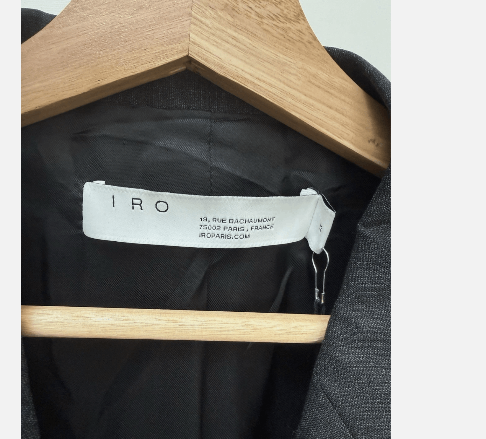 Iro IRO NWT Charcoal Gray Wool Blazer Jacket 48 EUR / 38 US Size 38R - 2 Thumbnail