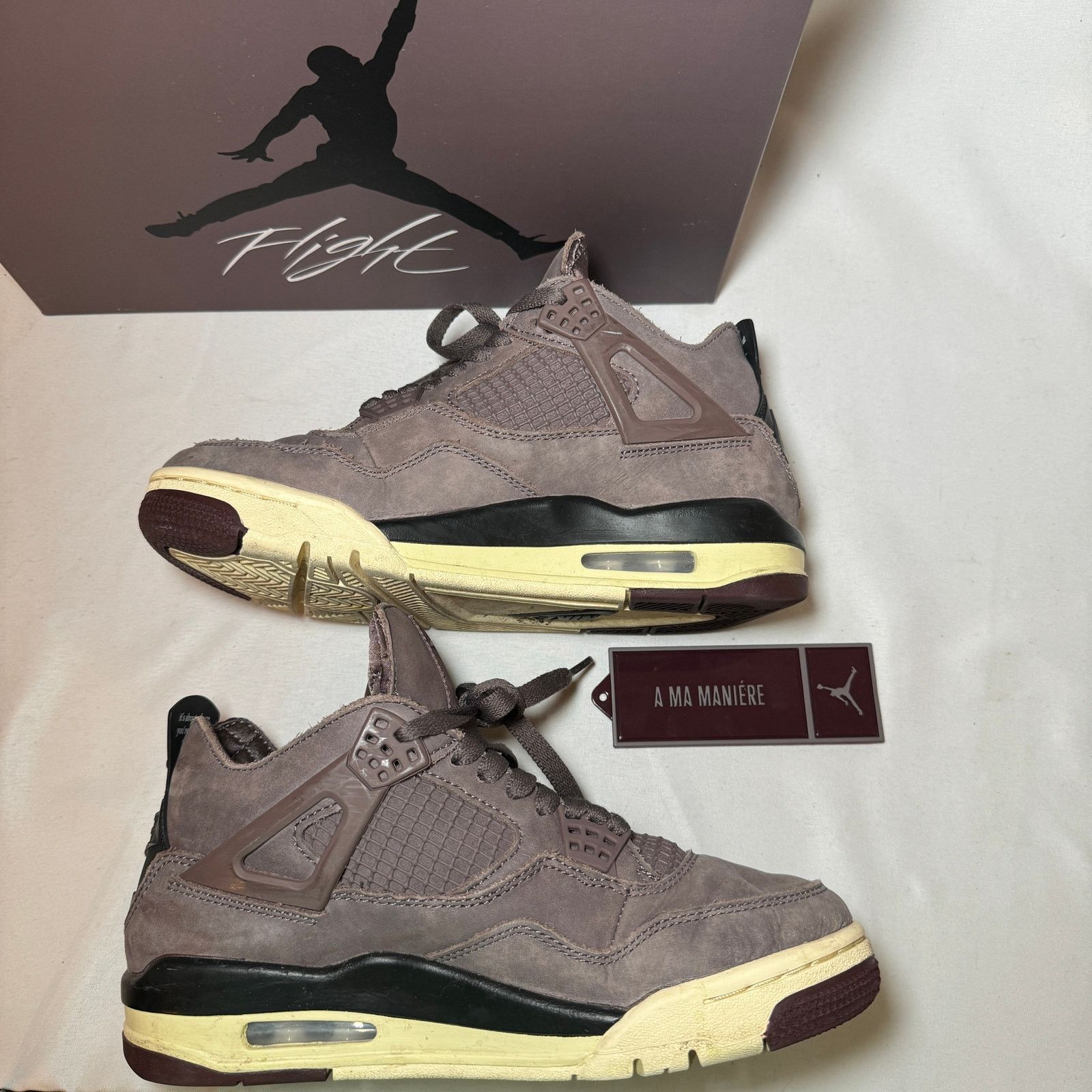 Jordan Brand × Nike Size 5.5 - A Ma Maniére x Nike Air Jordan 4 Retro Violet Ore Size US 5.5 / EU 38 - 3 Thumbnail