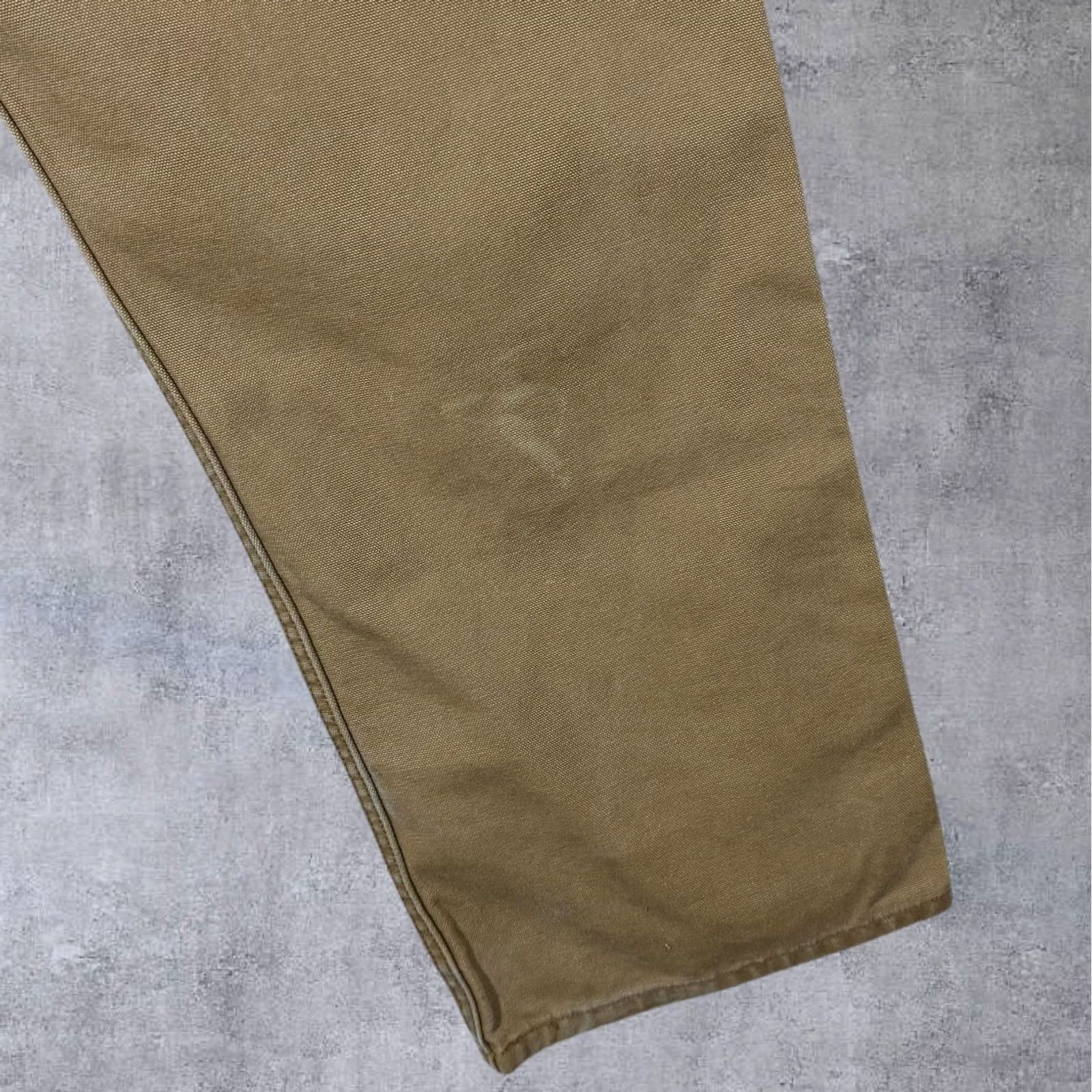 Levi's VINTAGE Levi's Workwear Fit Brown Heavy Cotton Carpenter Denim Jeans W42 L30 Mens Jeans Carpenter Denim Brown 42x30 10" Leg Rise 17" Zip Size US 42 / EU 58 - 8 Thumbnail
