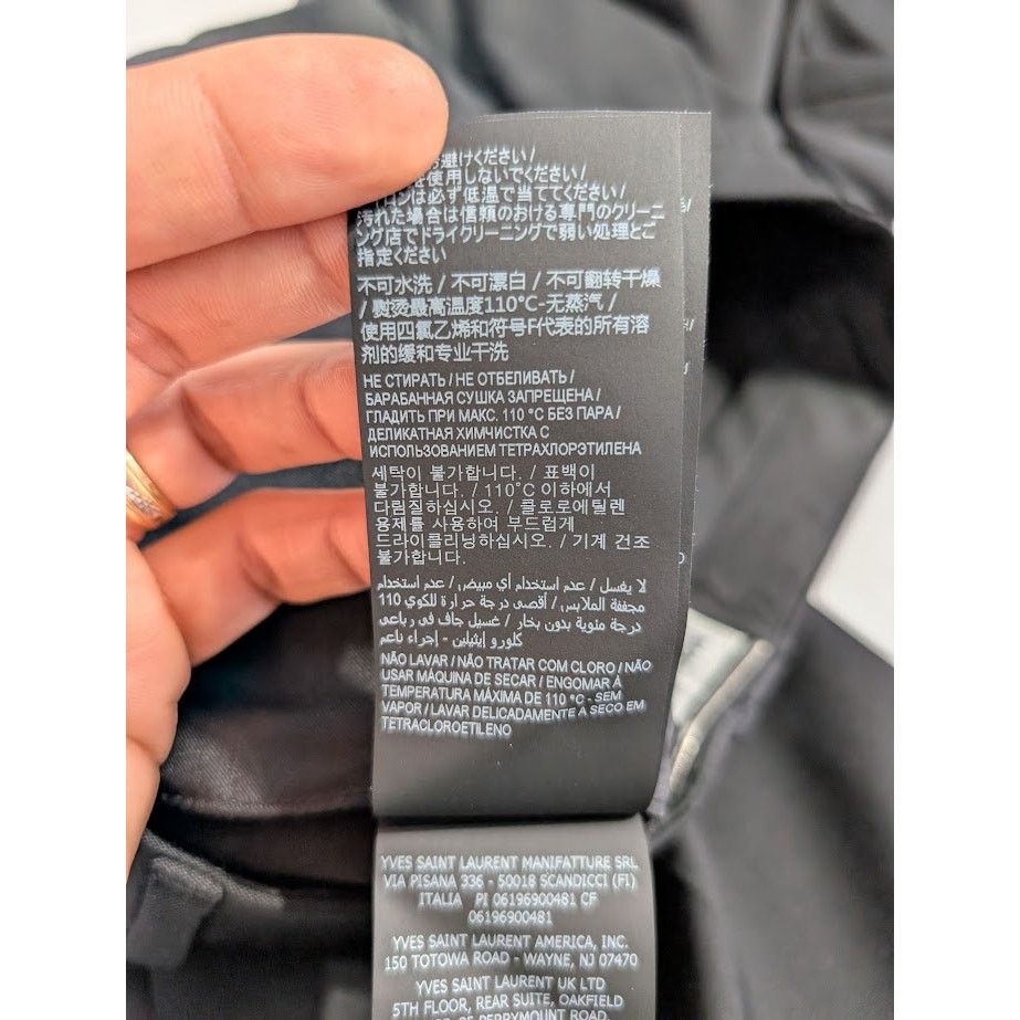Saint Laurent Paris o1rshd1 Q:2 / 2 Pleats Tux Pants in Nero Size US 36 / EU 52 - 19 Thumbnail
