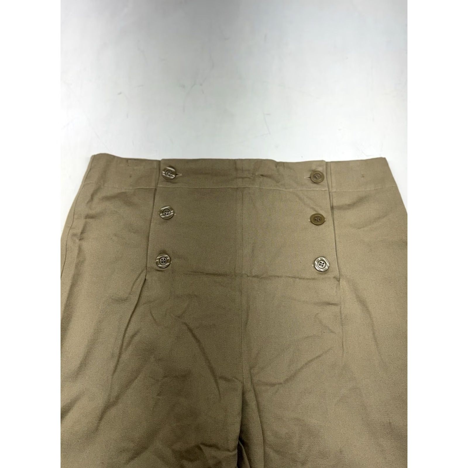 Vintage HISTORICAL EMPORIUM Khaki Pants 36x30 Chino Straight 5-Pocket Men Beige Cotton High Rise Front Zipper Button Shirt? Size US 36 / EU 52 - 2 Thumbnail