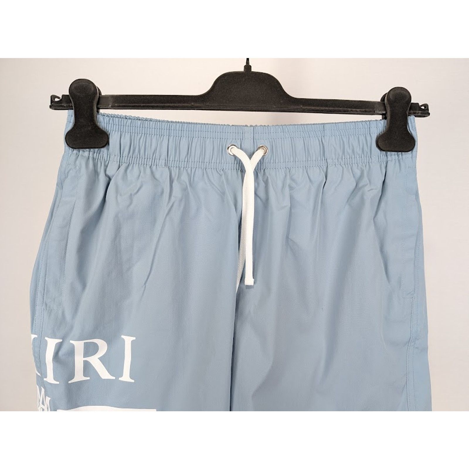 Amiri o1rshd1 MA Bar Logo SwimTrunk in Dusty Blue Size US 36 / EU 52 - 7 Thumbnail