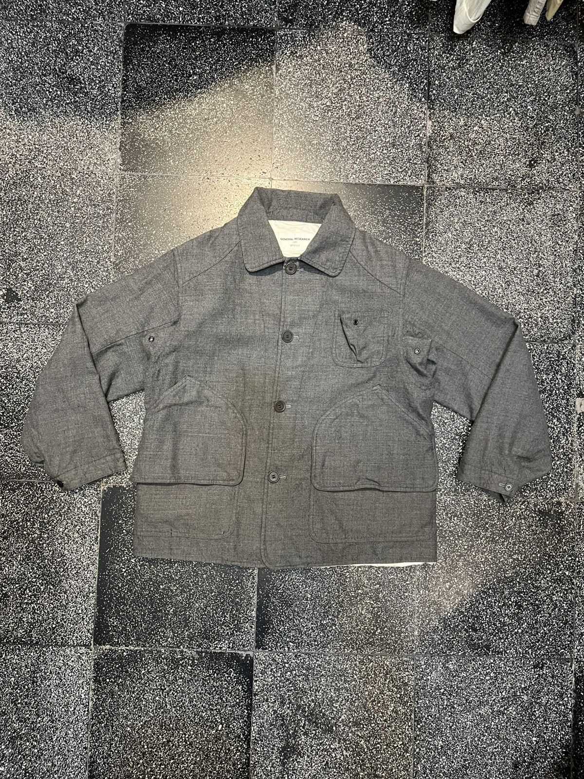 General Research General Research 1997 Style 218 Hunting Jacket Wool Grey! Size US L / EU 52-54 / 3 - 1 Thumbnail
