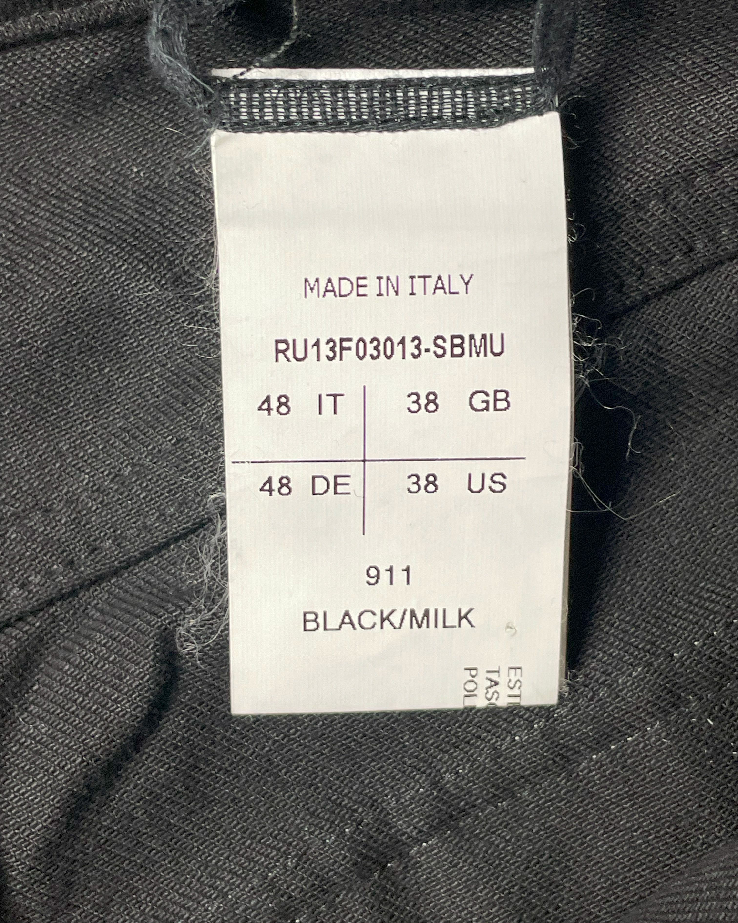 Rick Owens 1/1 FW13 MEMPHIS BLACK/MILK CARGO PANTS DENIM Size US 33 - 5 Thumbnail