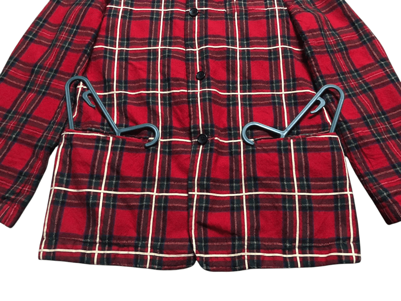 Yohji Yamamoto Vintage Yohji Yamamoto Y's For Men Wool Red Plaid Jacket Size US M / EU 48-50 / 2 - 10 Thumbnail